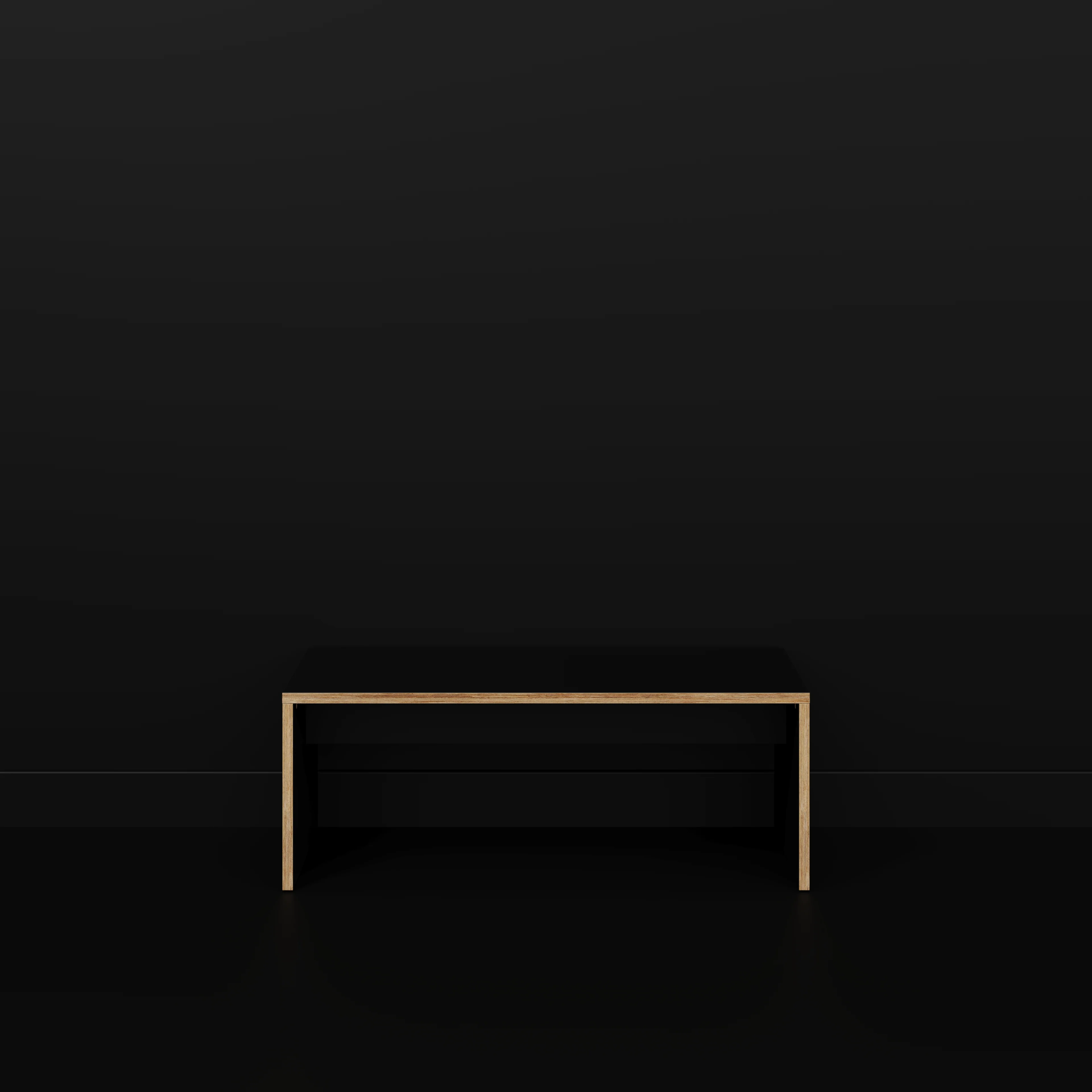 Plywood Bench Seat with Solid Sides - Formica Diamond Black - 1200(w) x 400(d) - Image 2
