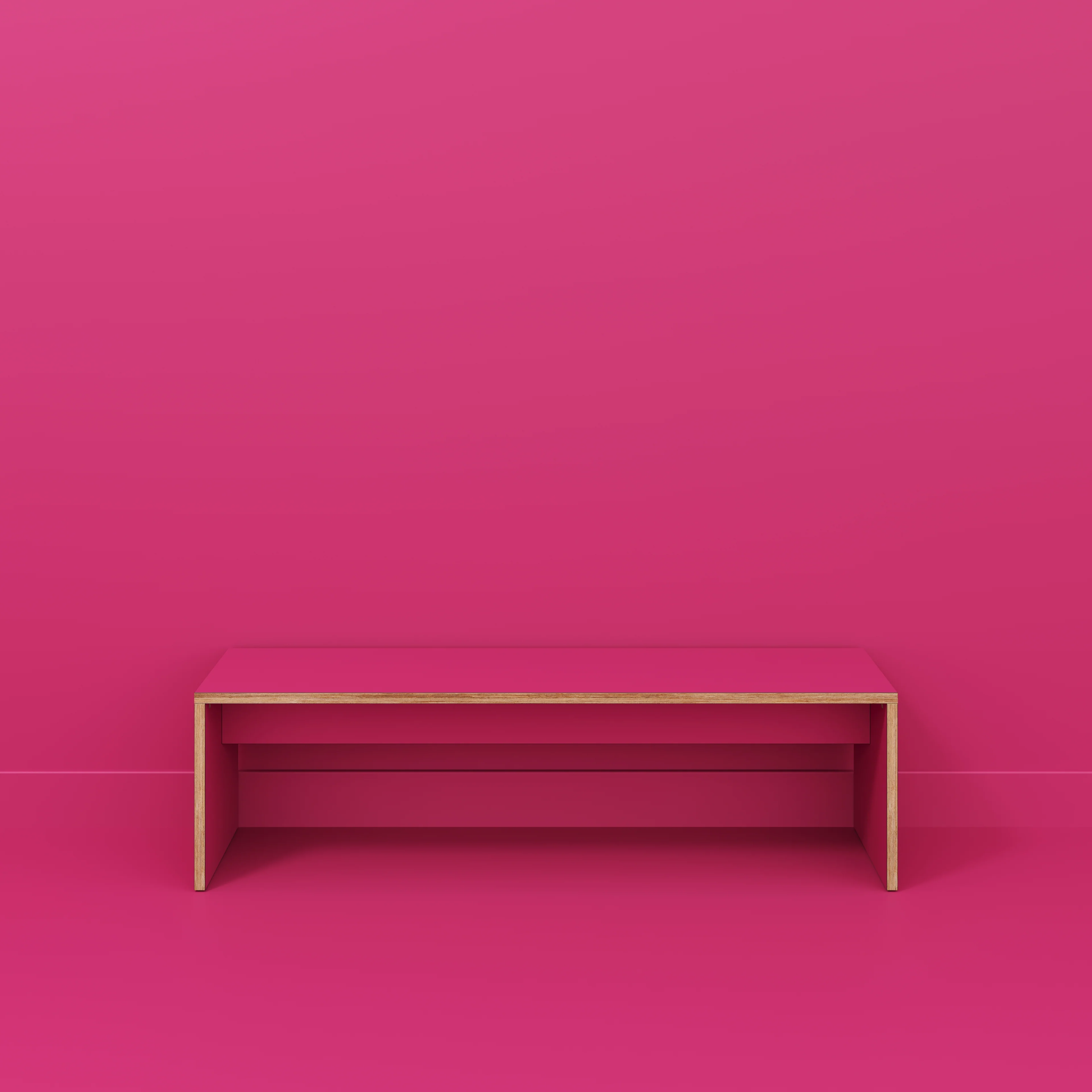Plywood Bench Seat with Solid Sides - Formica Juicy Pink - 1600(w) x 400(d) - Image 2