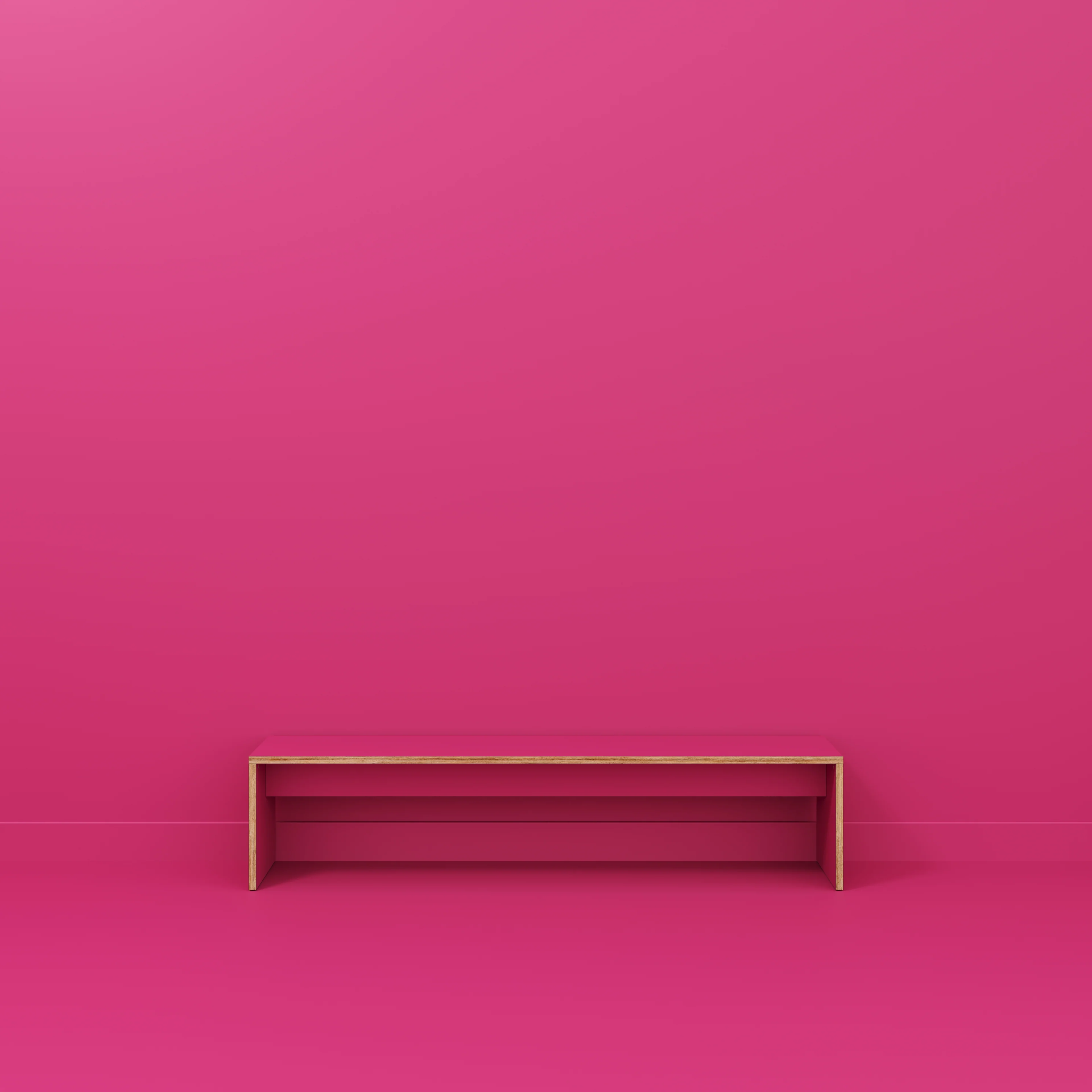 Plywood Bench Seat with Solid Sides - Formica Juicy Pink - 2000(w) x 400(d) - Image 2