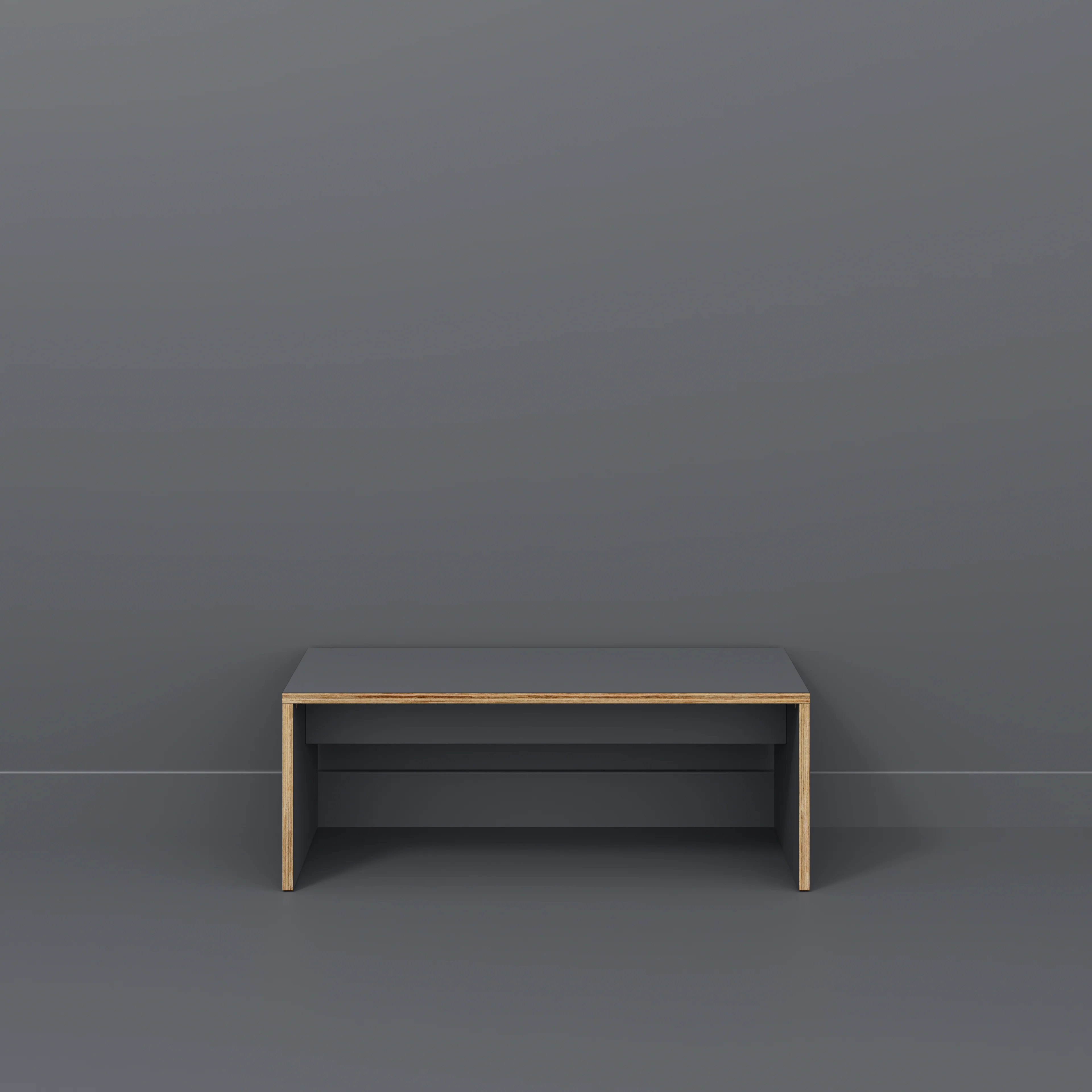 Plywood Bench Seat with Solid Sides - Formica Tornado Grey - 1200(w) x 400(d) - Image 2