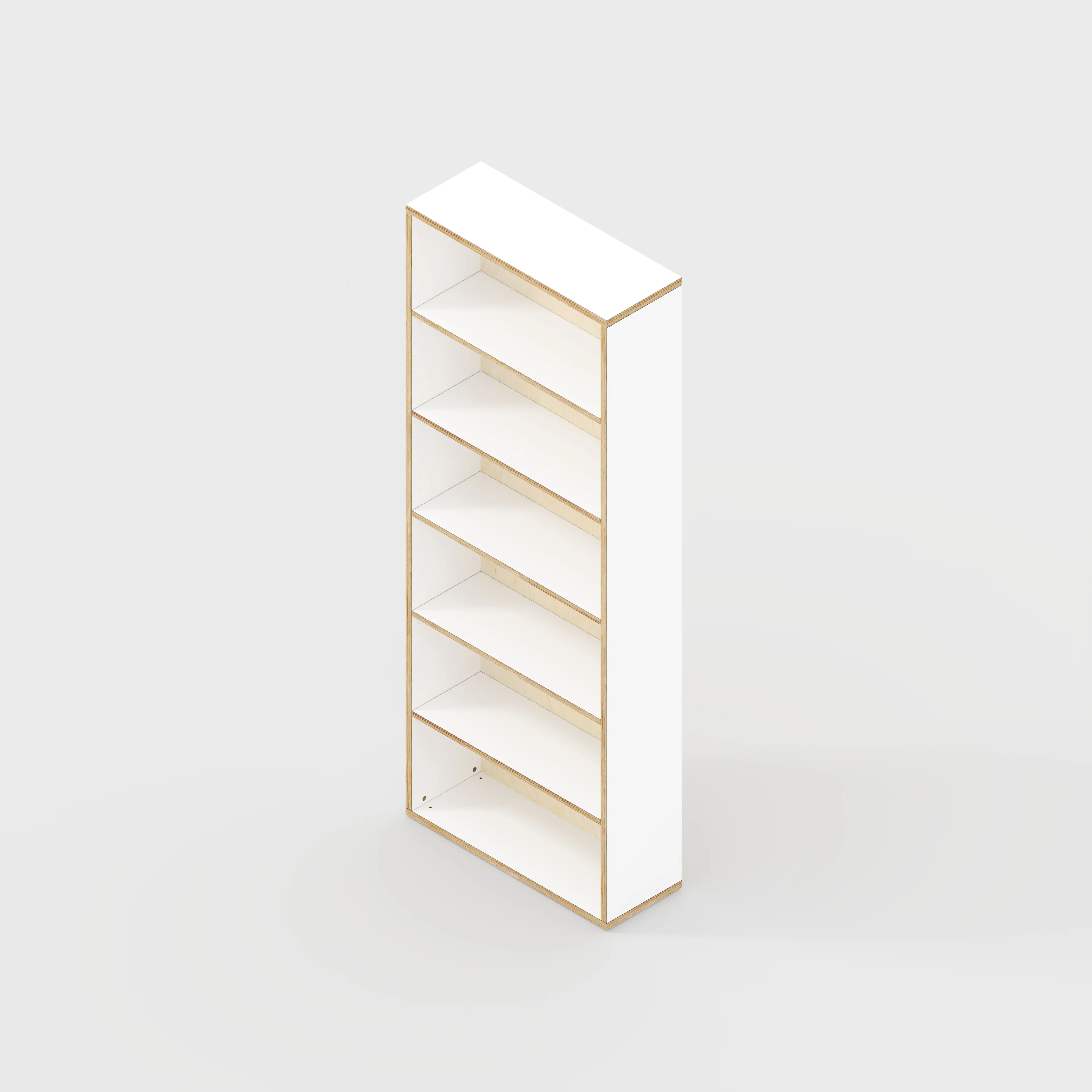 Plywood Bookshelves - Formica White - 800(w) x 300(d) x 2100(h) - Image 3