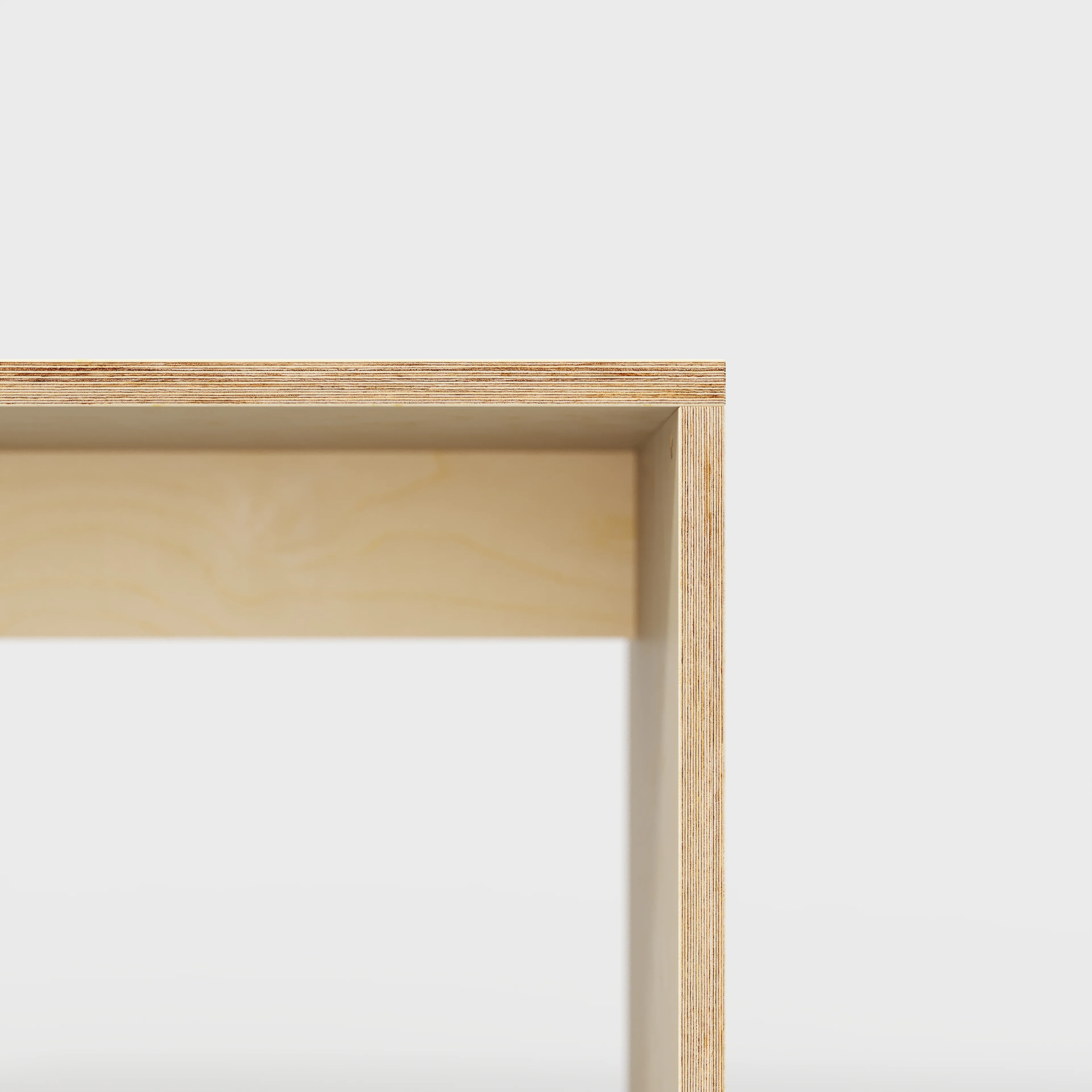 Custom Plywood Desk with Solid Sides - Image 3