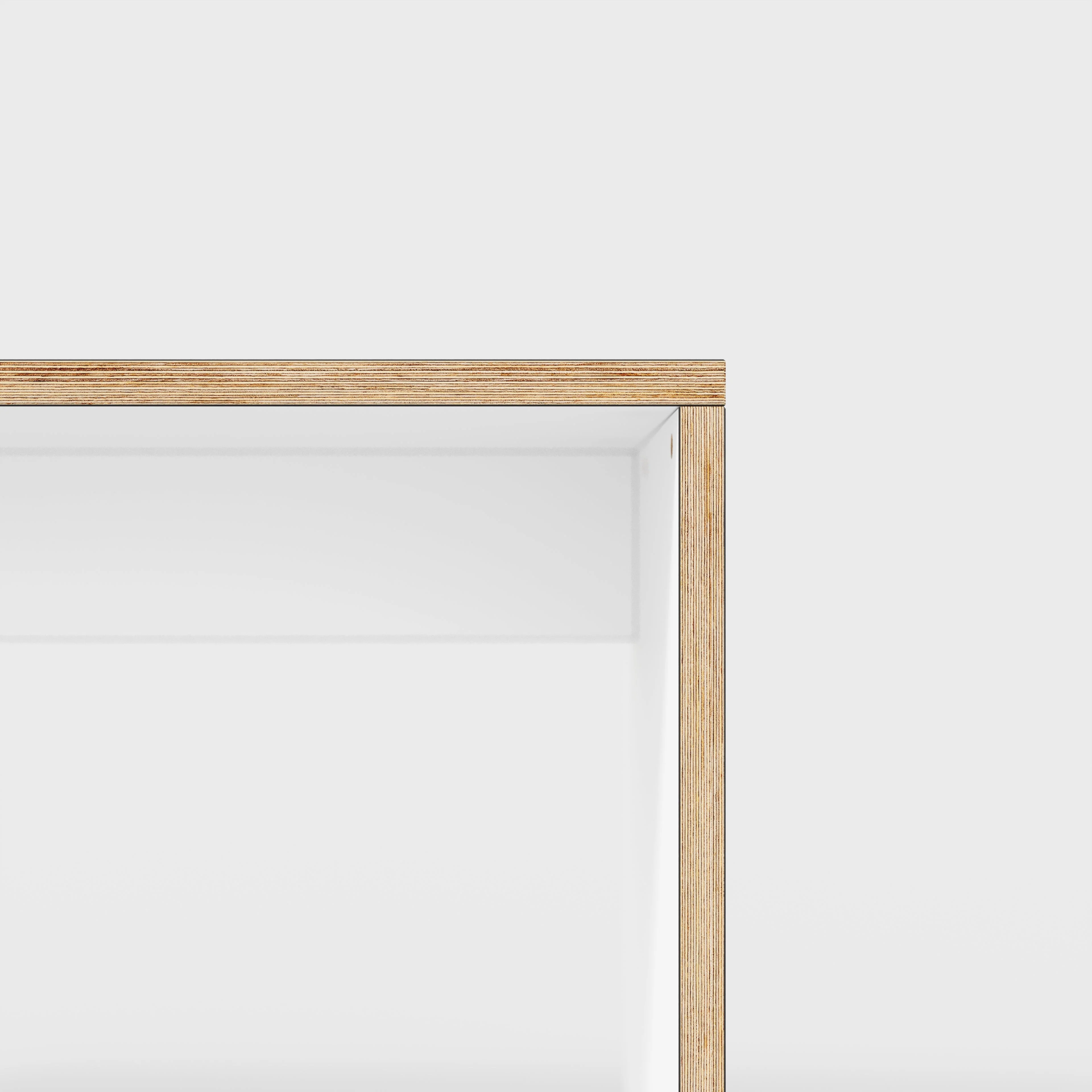 Plywood Desk with Solid Sides - Formica White - 1200(w) x 600(d) x 750(h) - Image 4