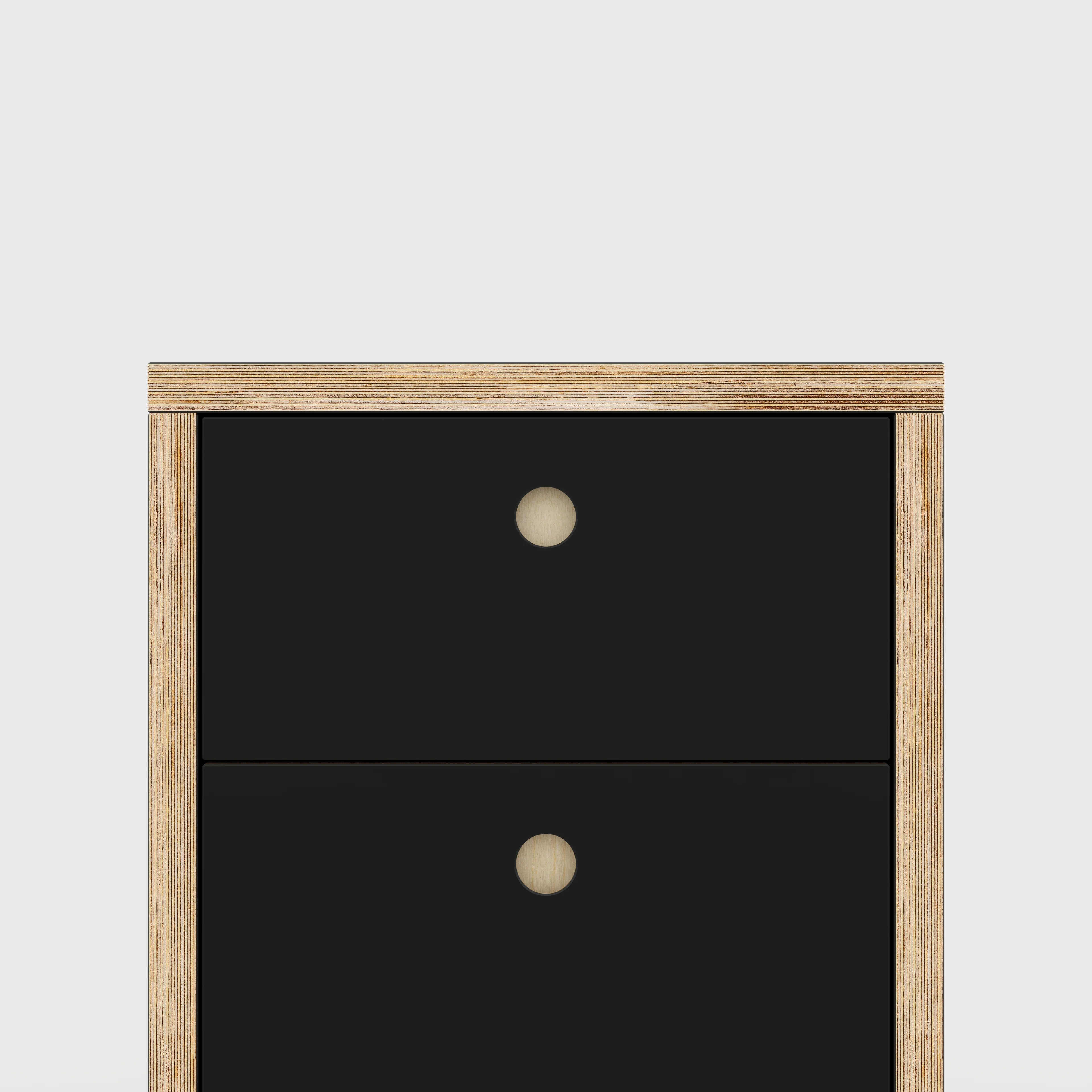 Plywood Drawer Unit - Formica Diamond Black - 400(w) x 600(d) x 750(h) - Image 3