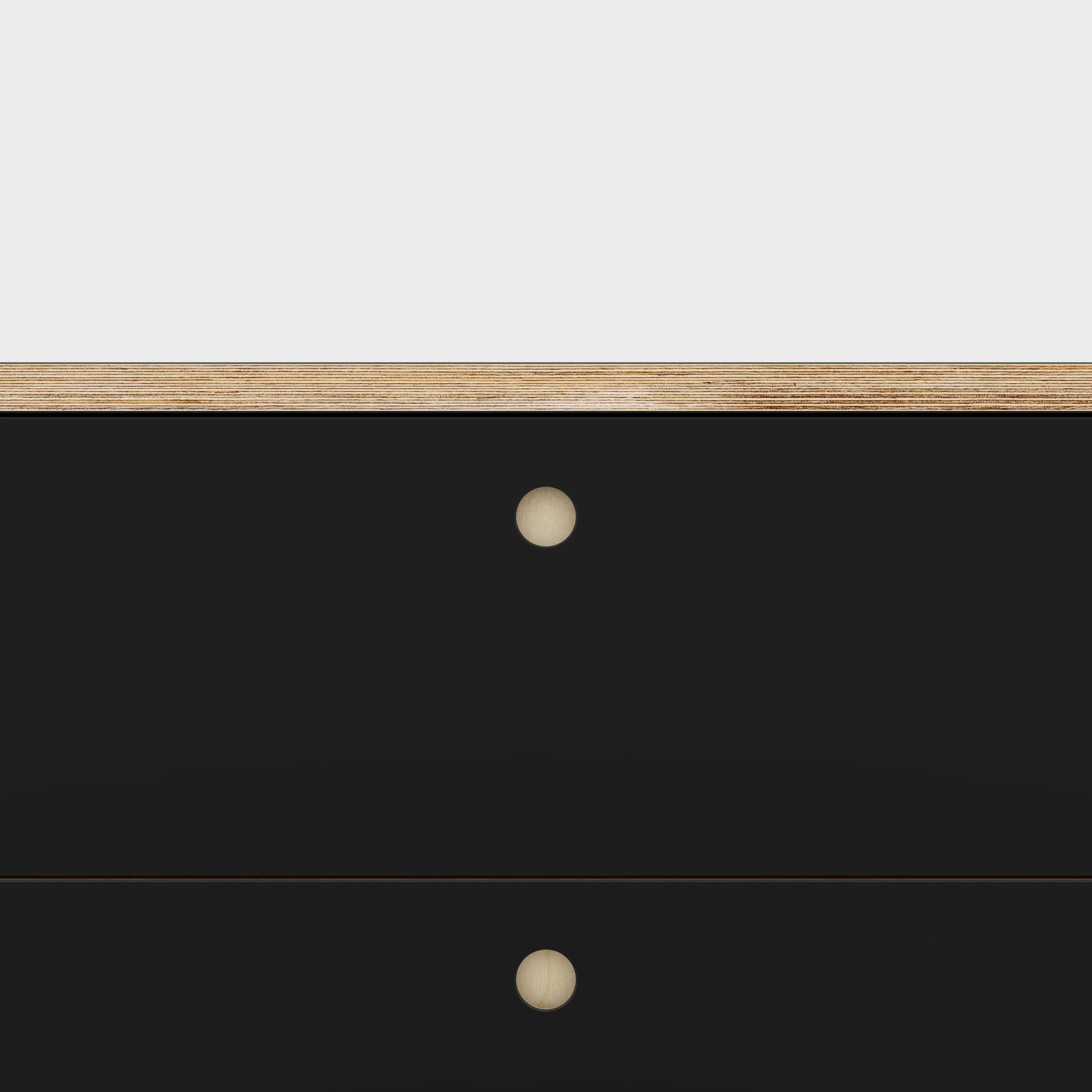 Plywood Drawer Unit - Formica Diamond Black - 800(w) x 600(d) x 750(h) - Image 3