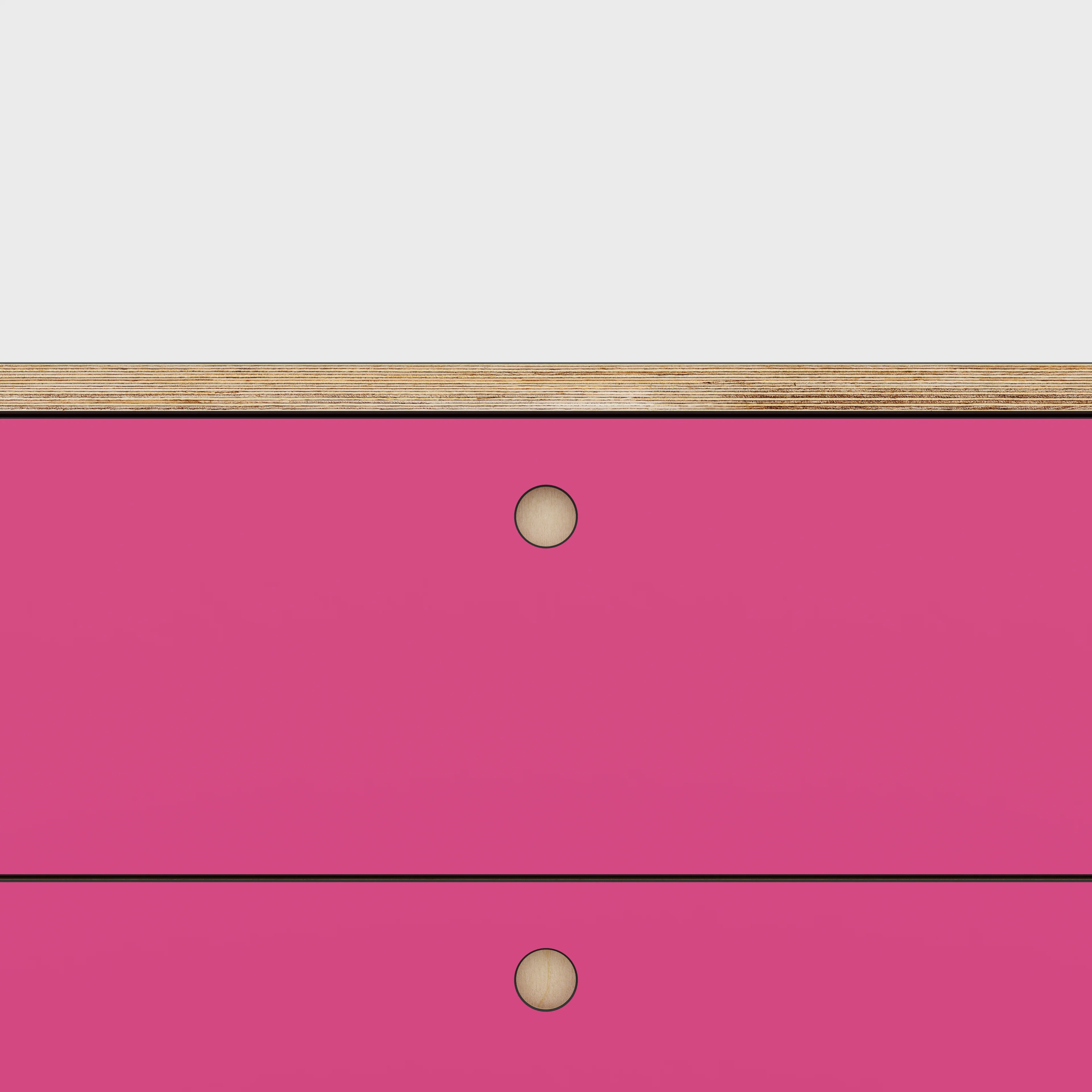 Plywood Drawer Unit - Formica Juicy Pink - 800(w) x 600(d) x 750(h) - Image 3