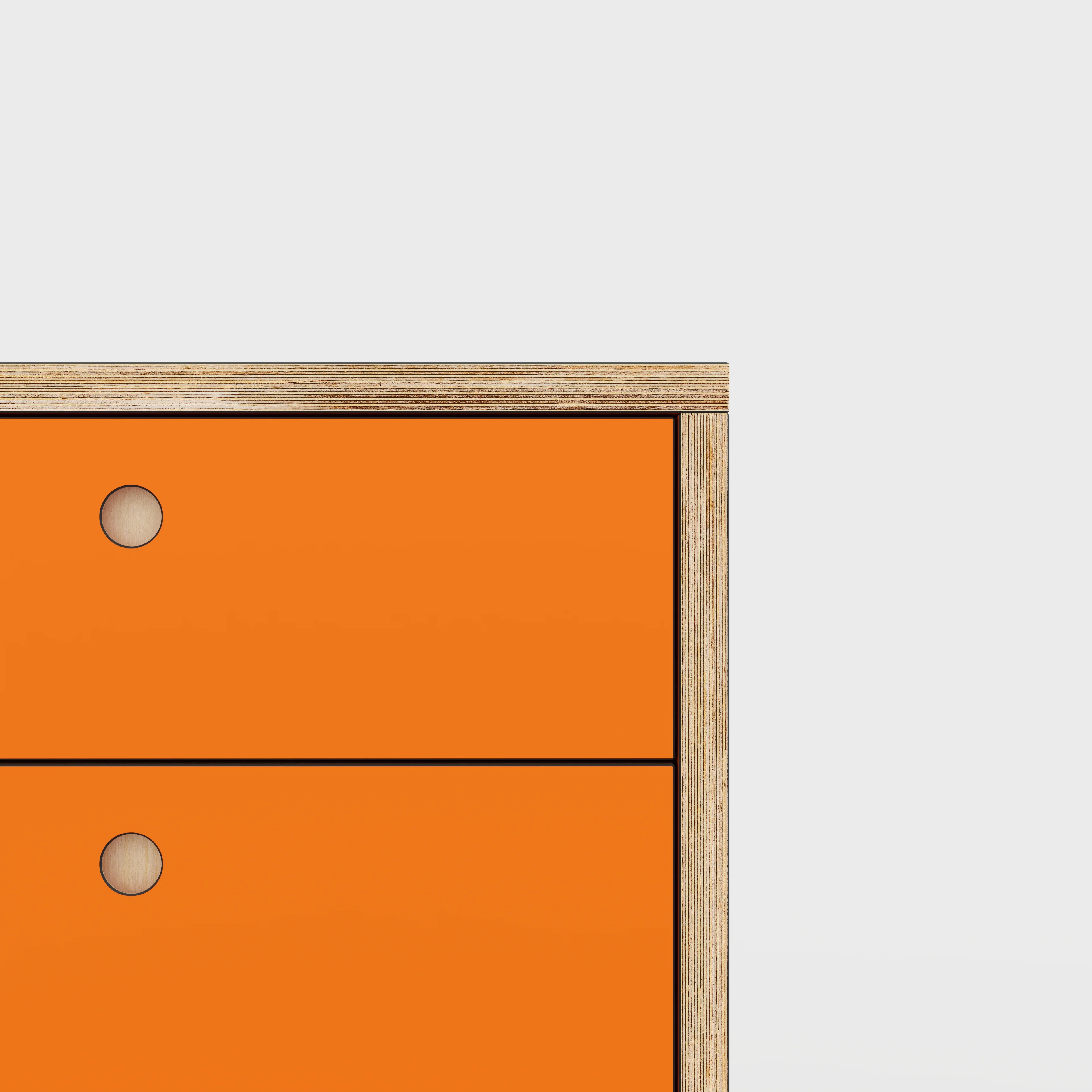 Plywood Drawer Unit - Formica Levante Orange - 600(w) x 600(d) x 750(h) - Image 3