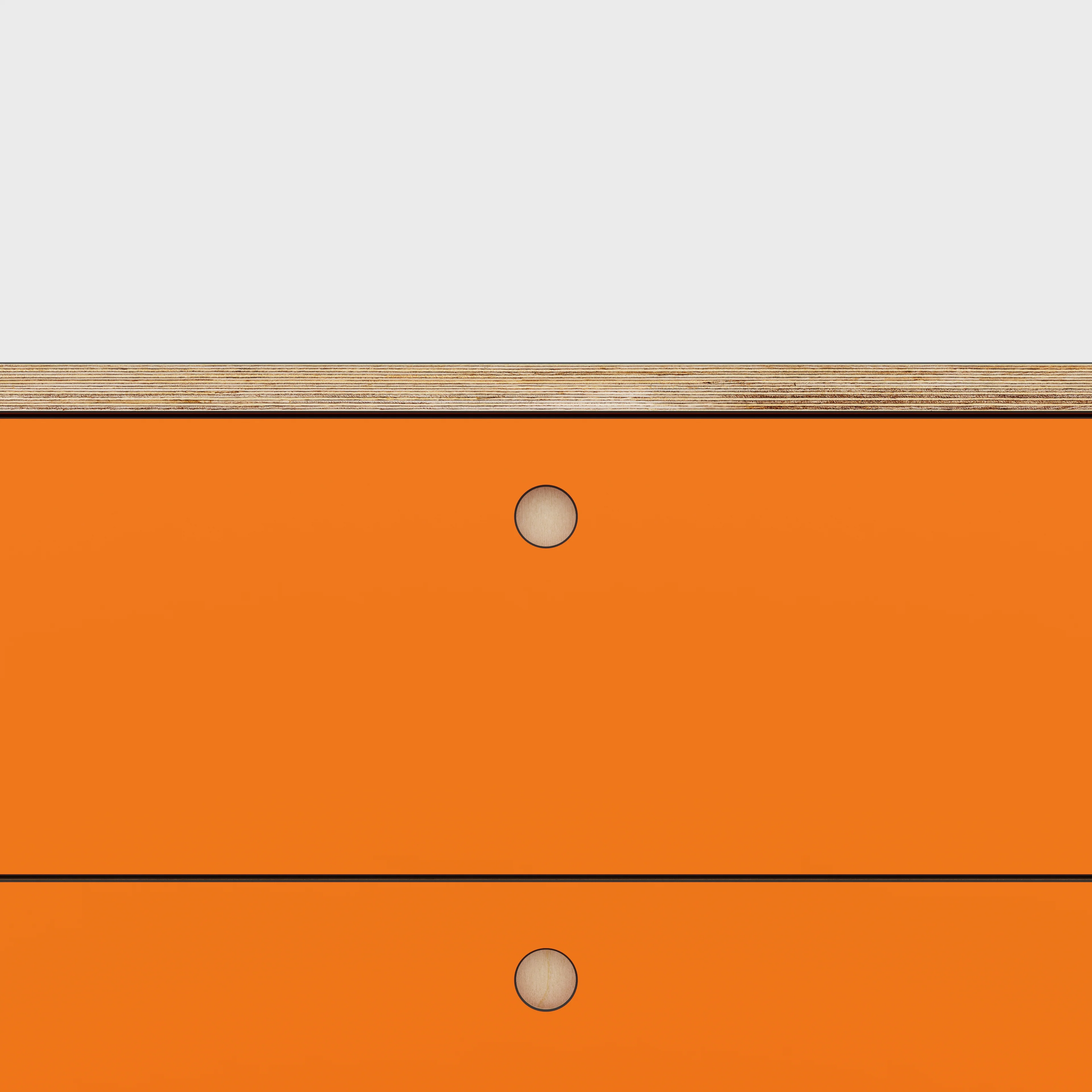 Plywood Drawer Unit - Formica Levante Orange - 800(w) x 600(d) x 750(h) - Image 3