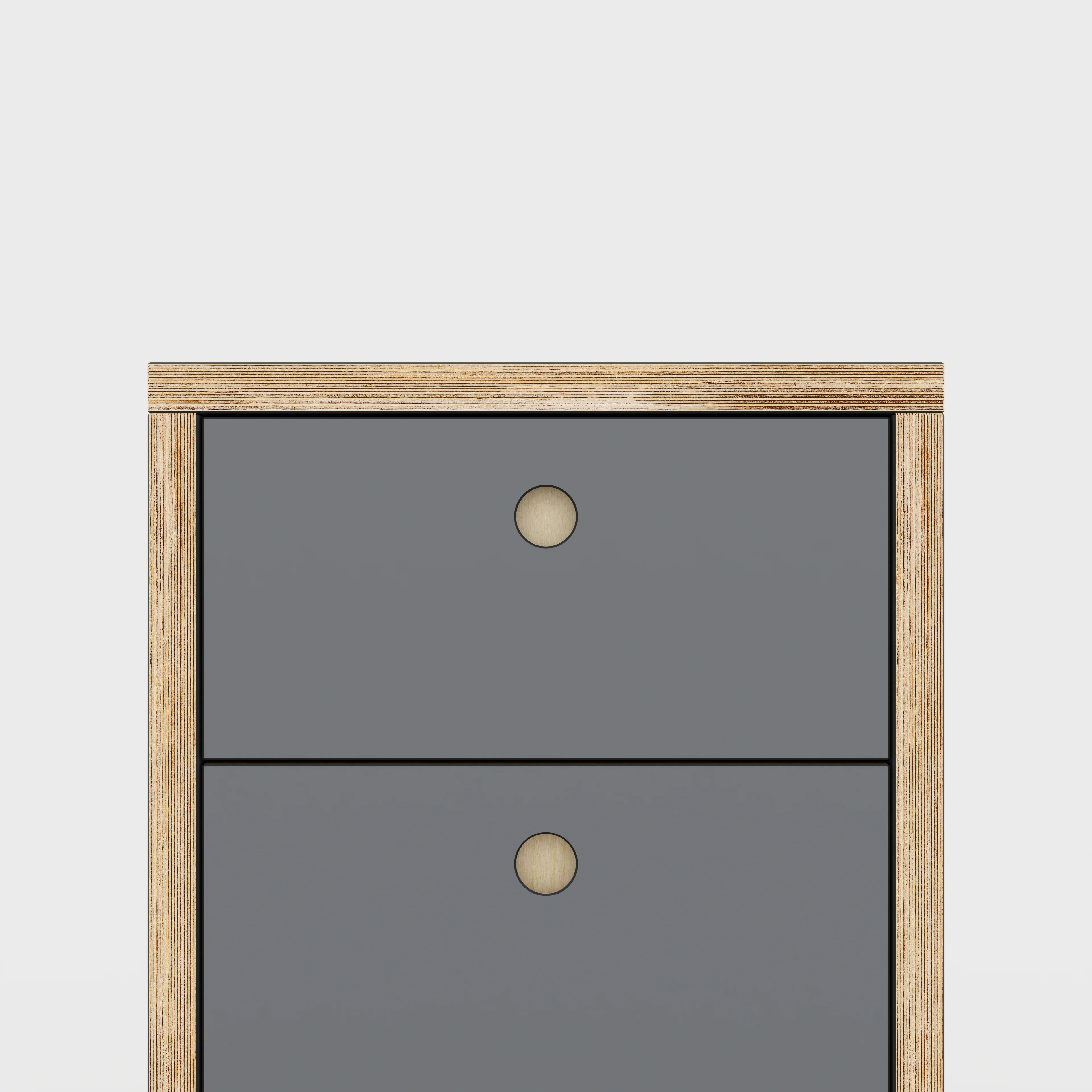 Plywood Drawer Unit - Formica Tornado Grey - 400(w) x 600(d) x 750(h) - Image 3