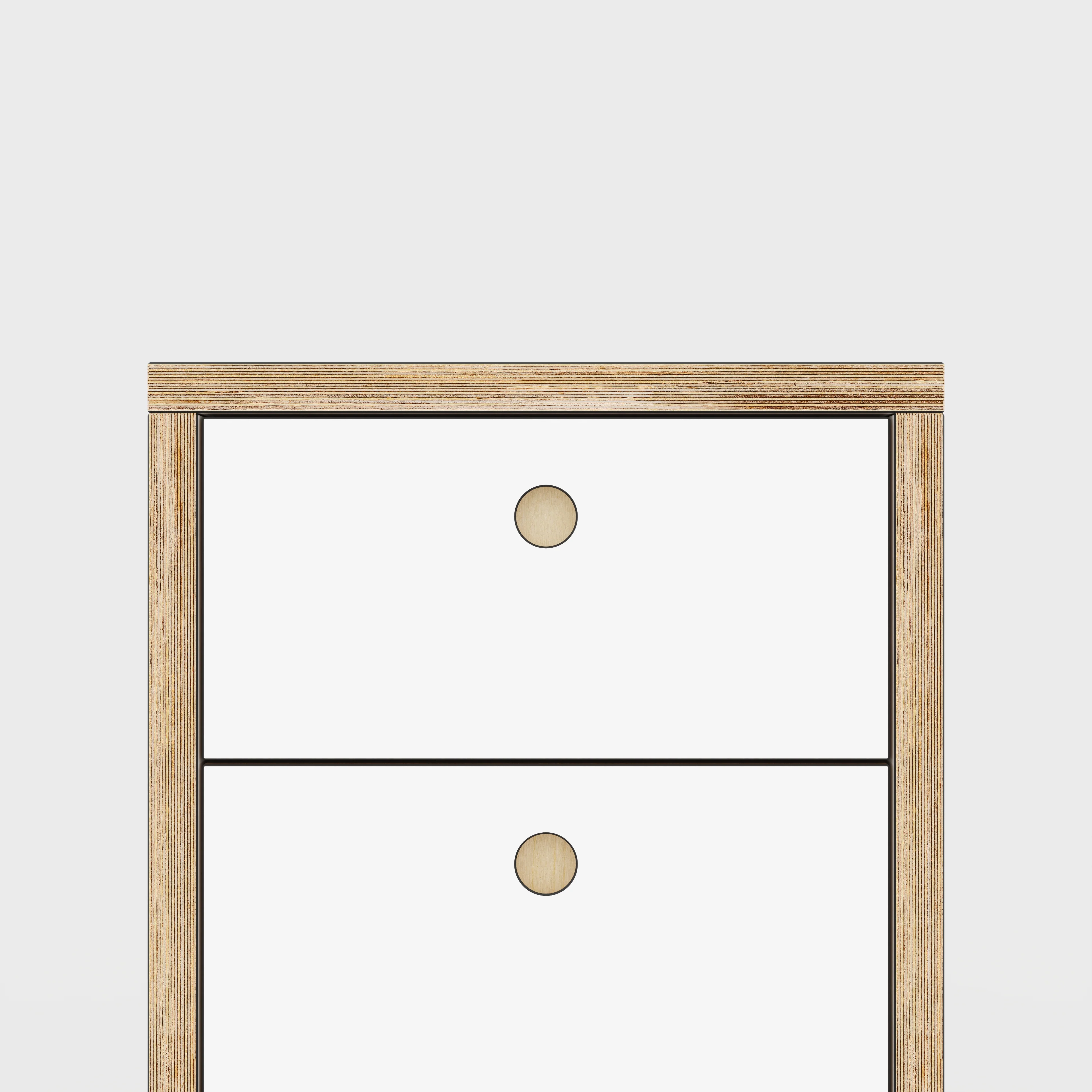 Plywood Drawer Unit - Formica White - 400(w) x 600(d) x 750(h) - Image 3