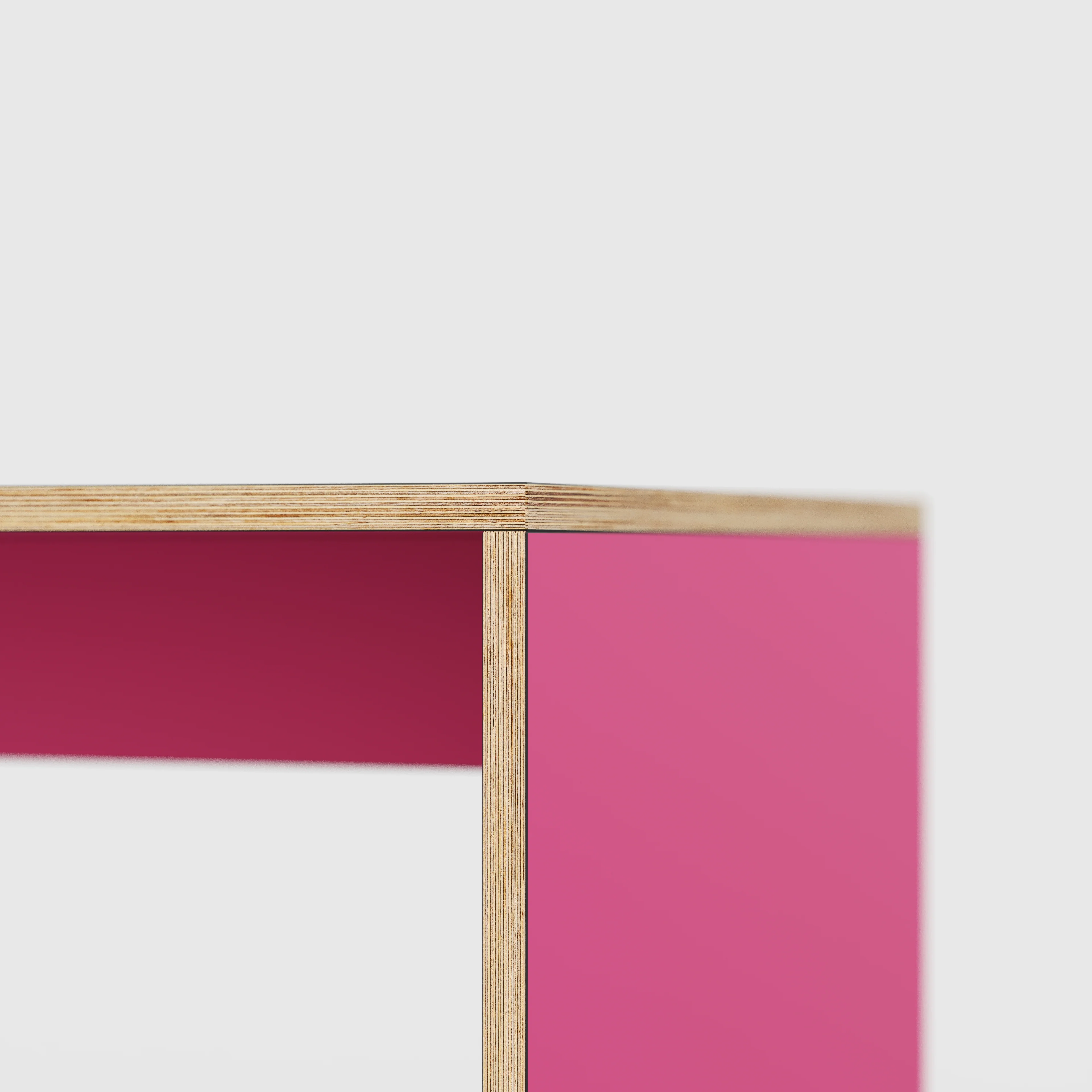 Plywood Kids Desk with Solid Sides - Formica Juicy Pink - 800(w) x 400(d) x 500(h) - Image 4