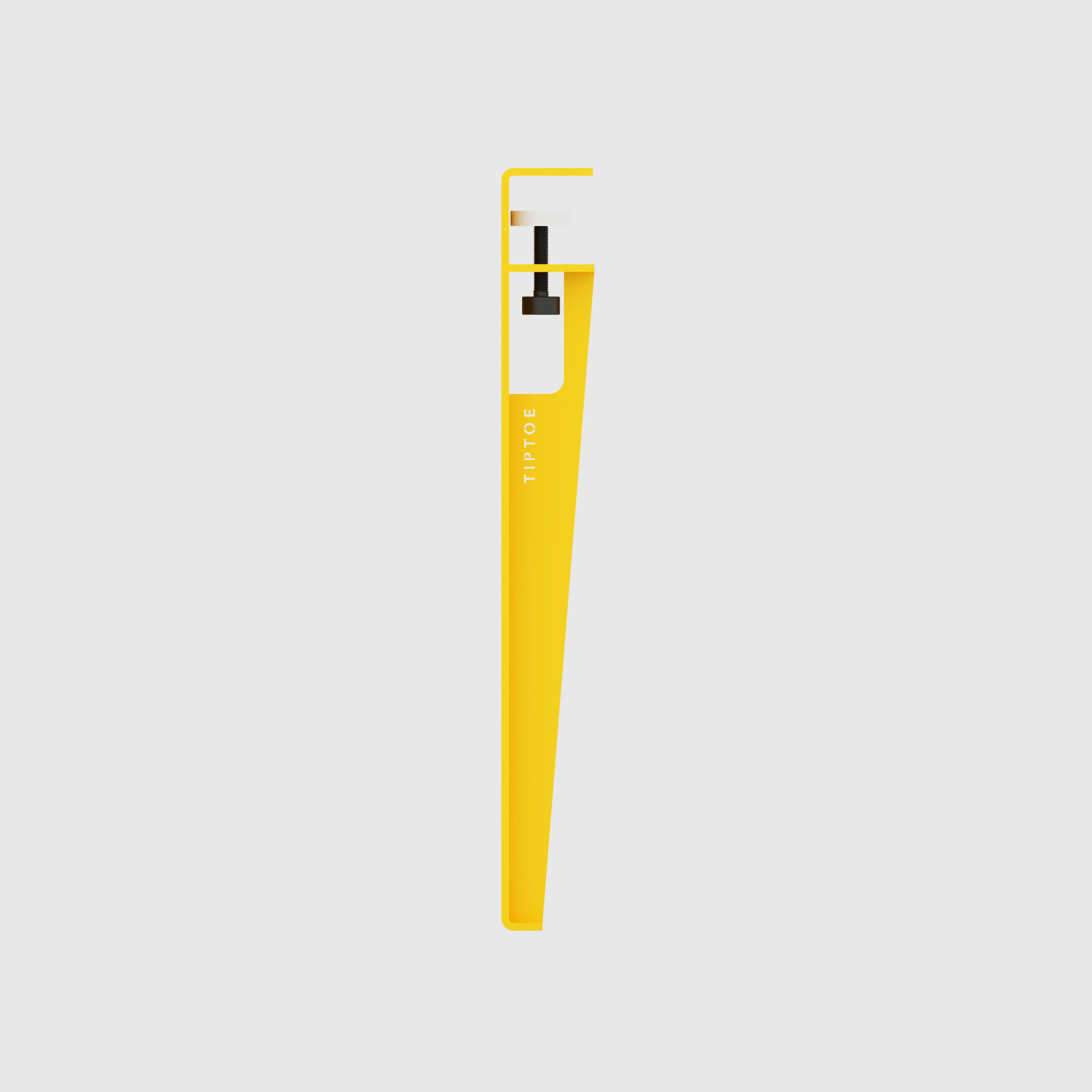 Plywood Kids Desk with Sun Yellow Tiptoe Legs - Formica White - 800(w) x 400(d) x 500(h) - Image 4