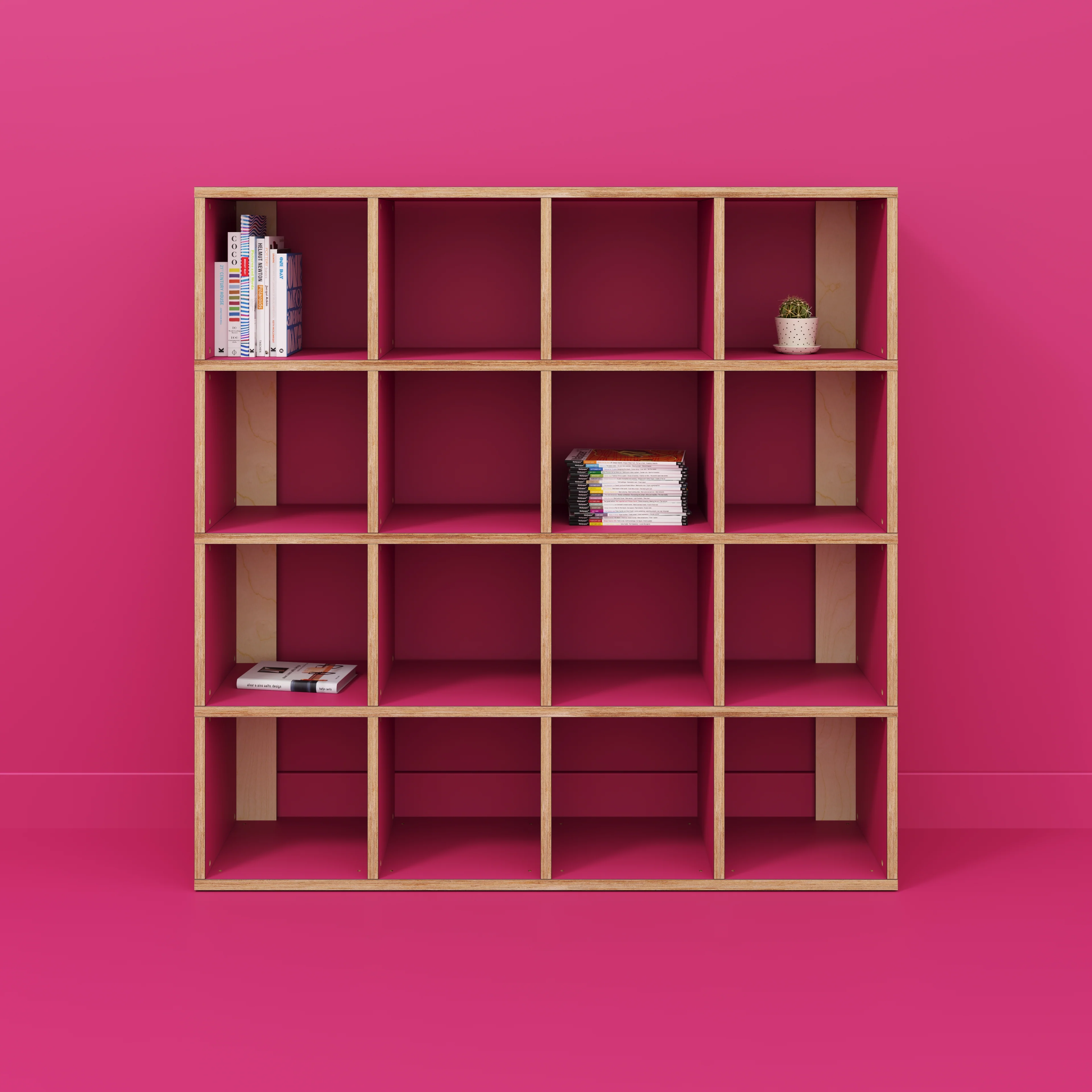 Plywood Open Shelves - Formica Juicy Pink - 1600(w) x 400(d) x 1600(h) - Image 2