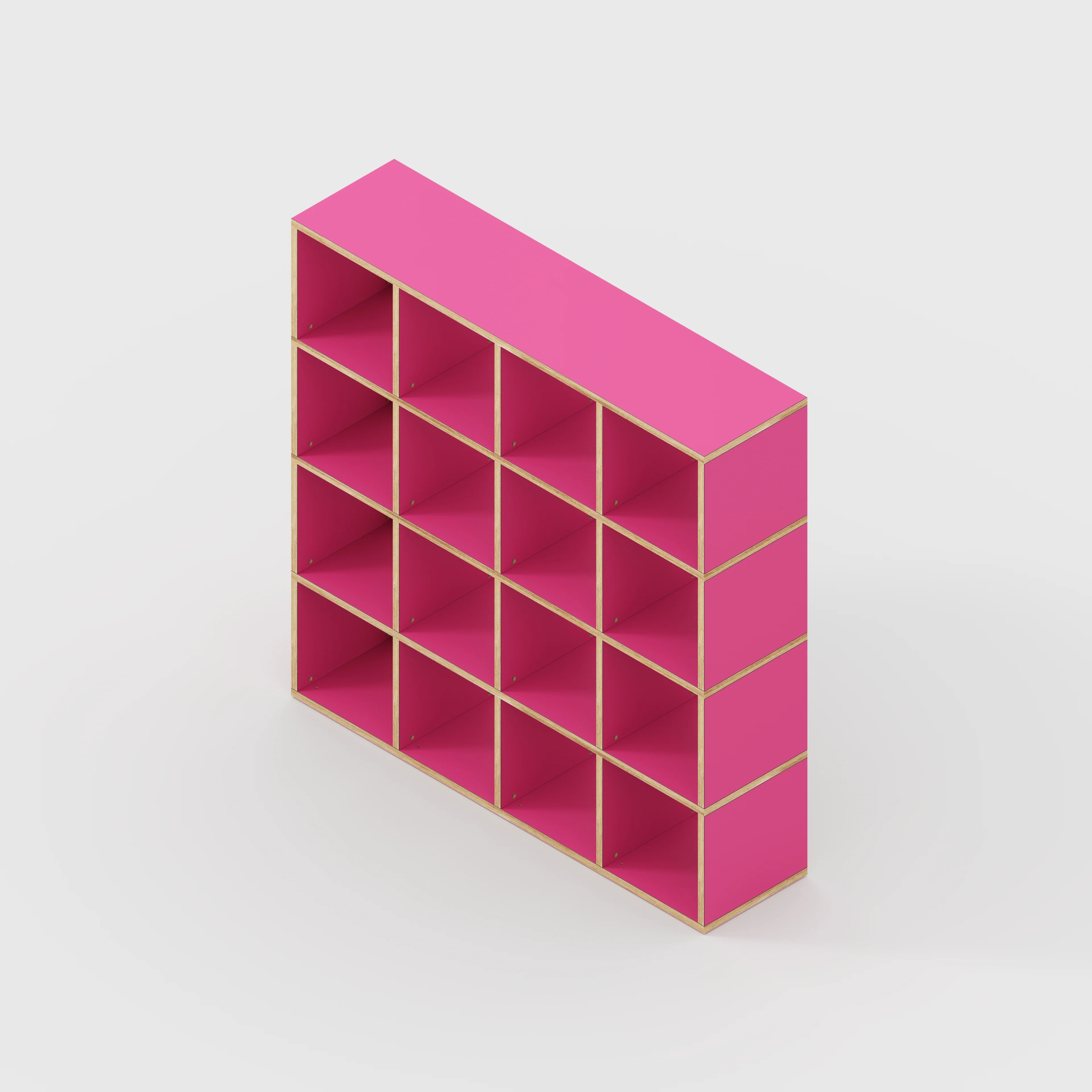 Plywood Open Shelves - Formica Juicy Pink - 1600(w) x 400(d) x 1600(h) - Image 3