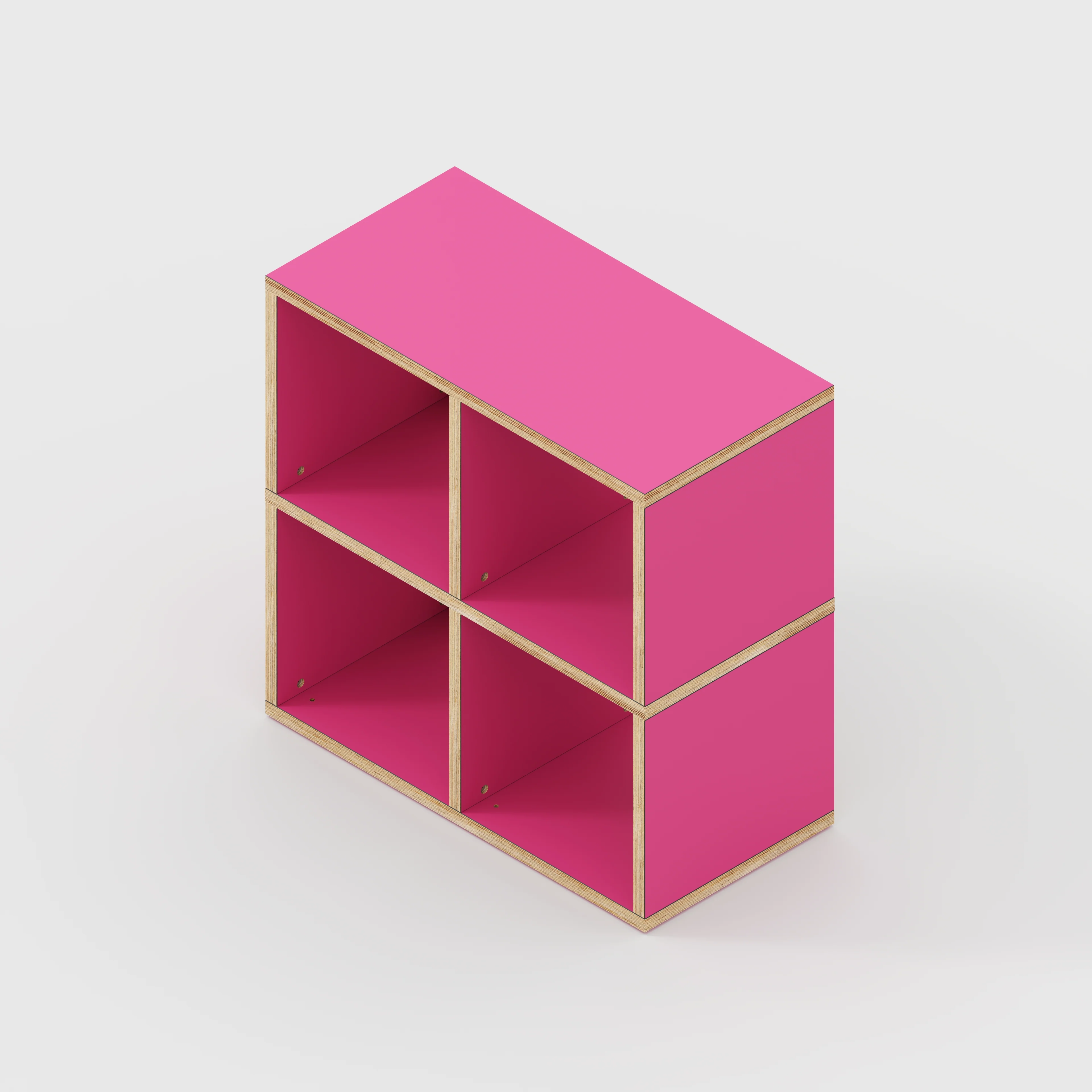 Plywood Open Shelves - Formica Juicy Pink - 800(w) x 400(d) x 800(h) - Image 3
