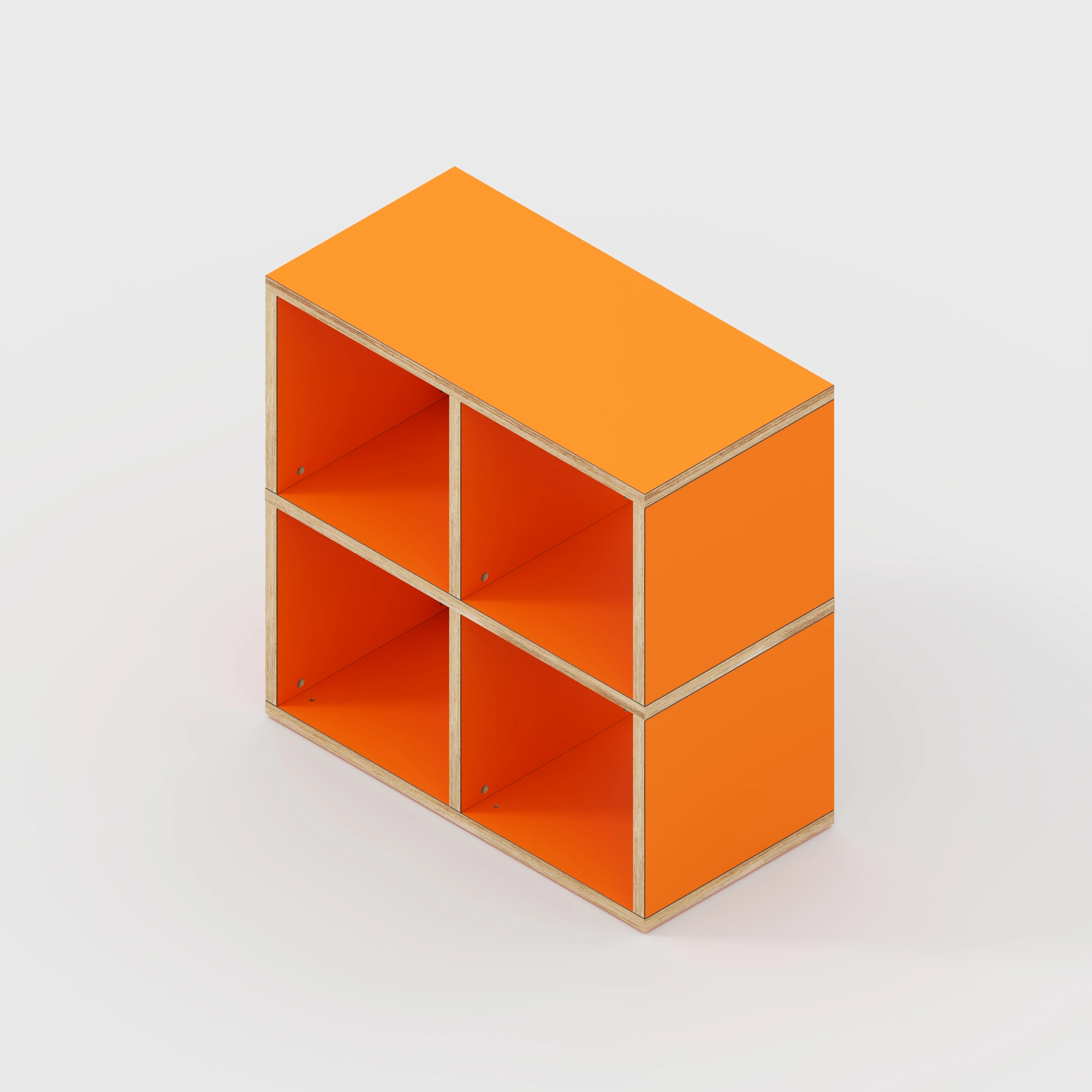 Plywood Open Shelves - Formica Levante Orange - 800(w) x 400(d) x 800(h) - Image 3