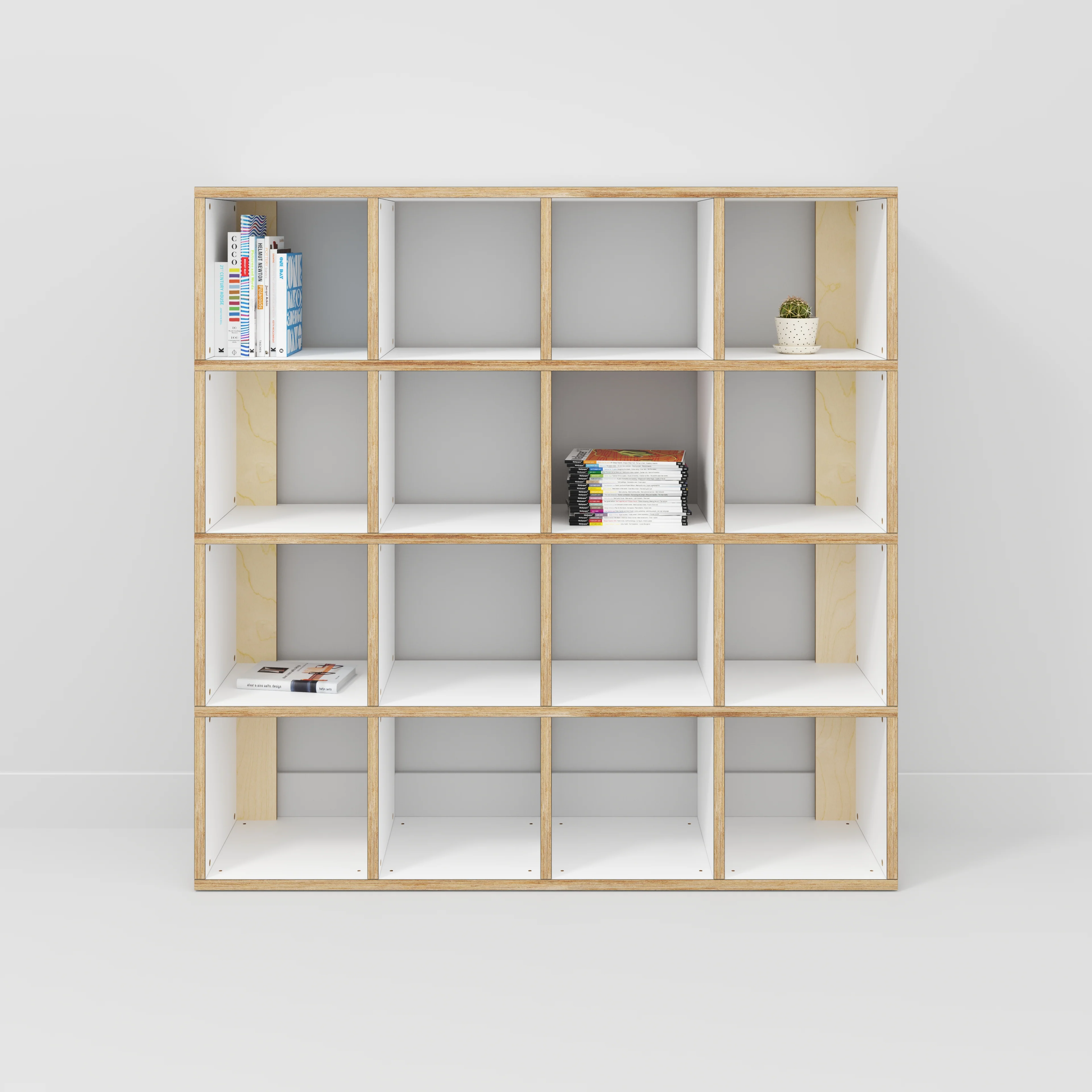 Plywood Open Shelves - Formica White - 1600(w) x 400(d) x 1600(h) - Image 2