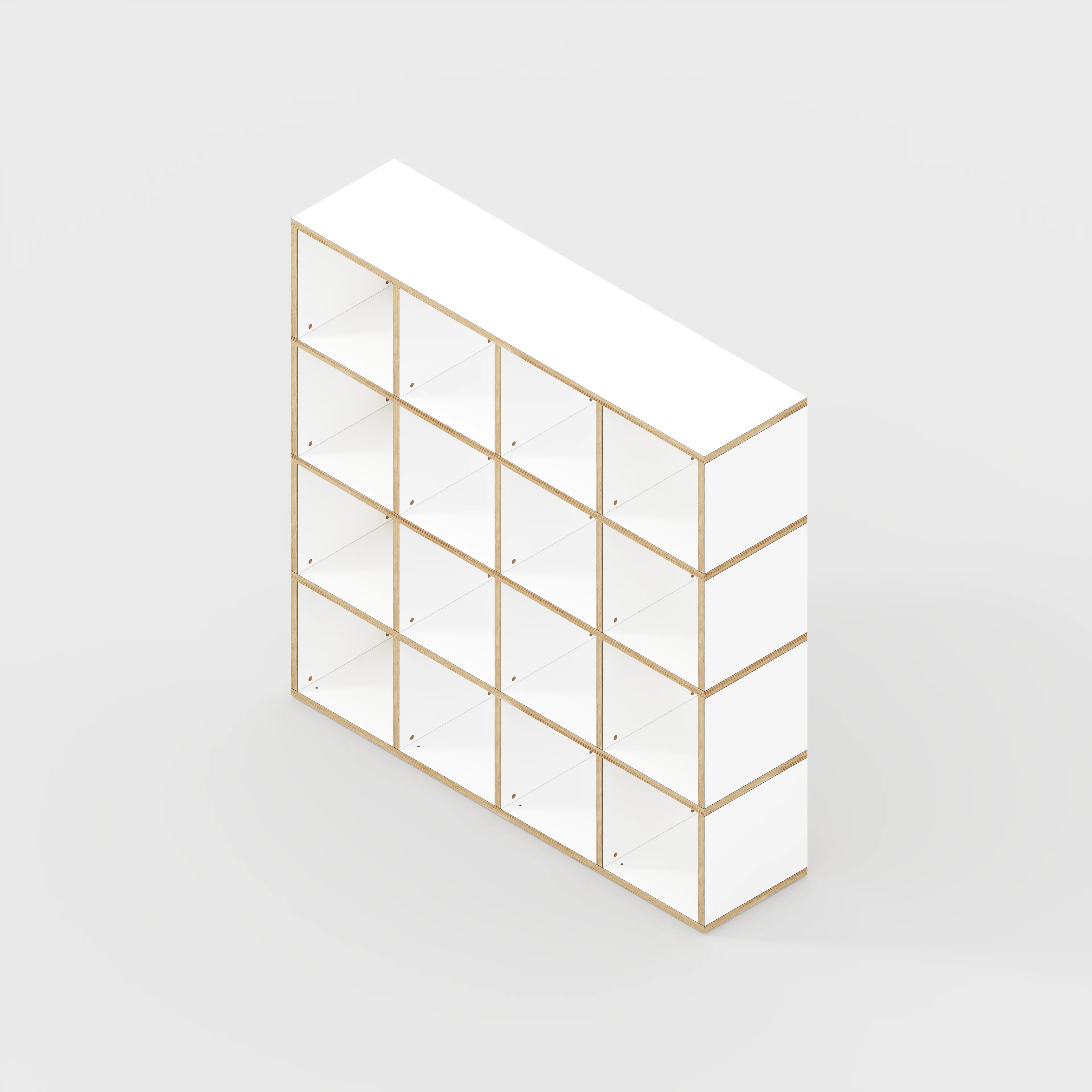 Plywood Open Shelves - Formica White - 1600(w) x 400(d) x 1600(h) - Image 3