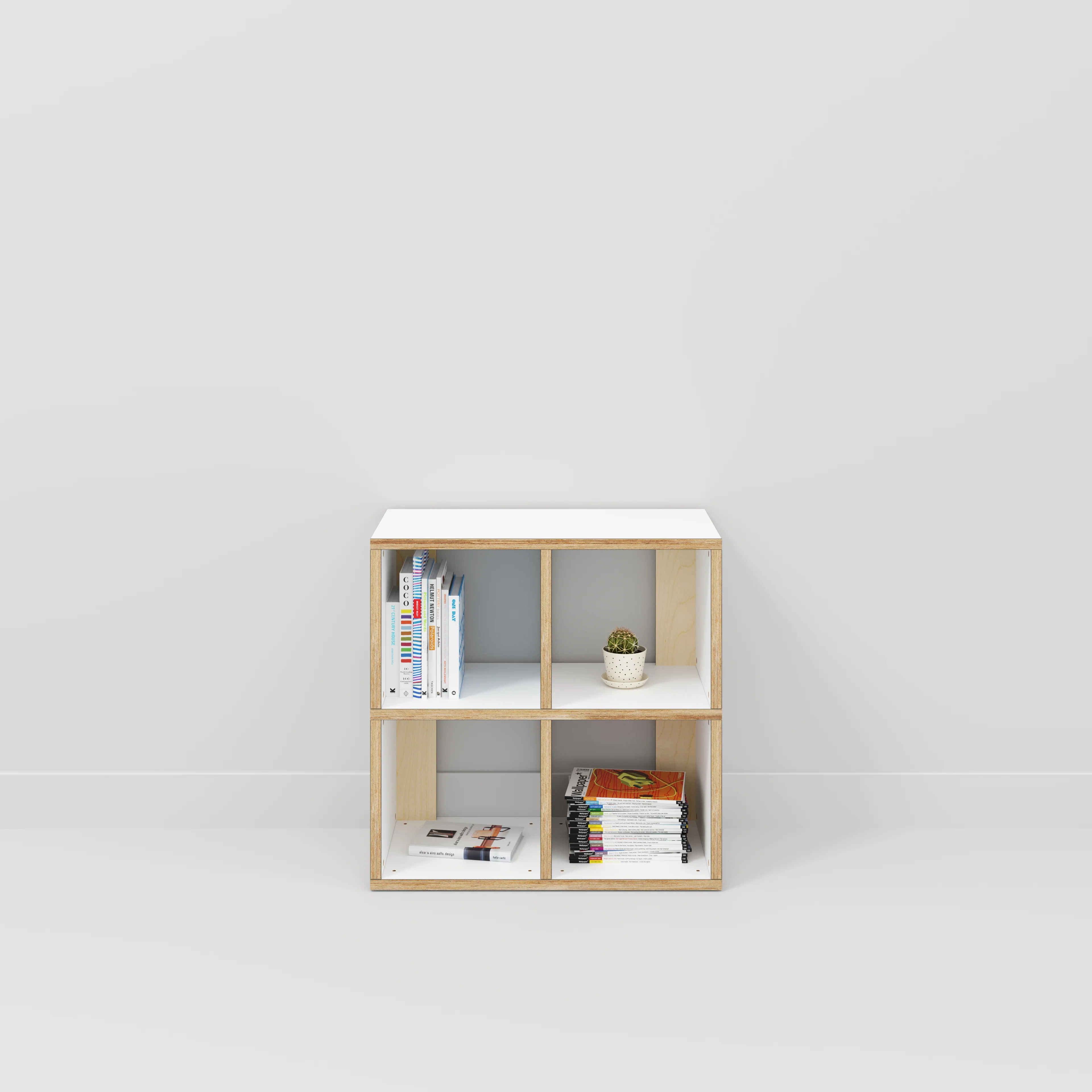 Plywood Open Shelves - Formica White - 800(w) x 400(d) x 800(h) - Image 2