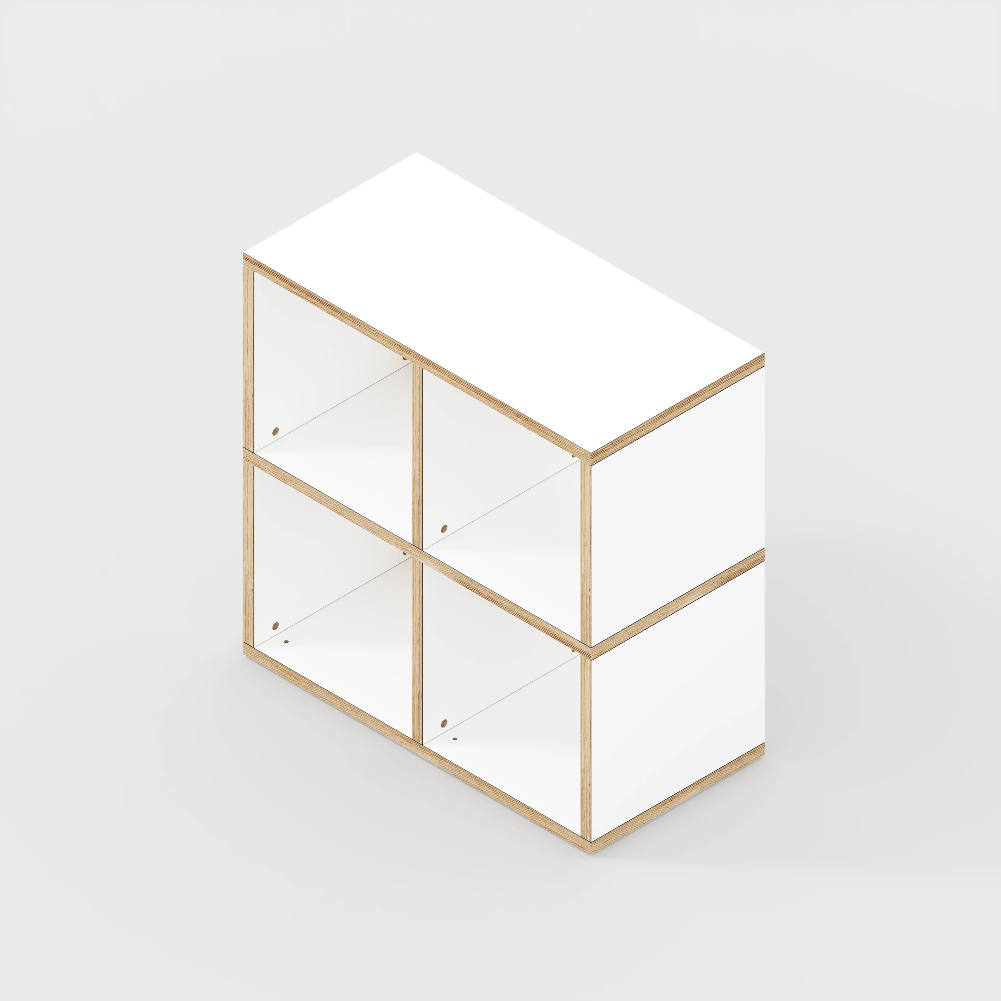 Plywood Open Shelves - Formica White - 800(w) x 400(d) x 800(h) - Image 3