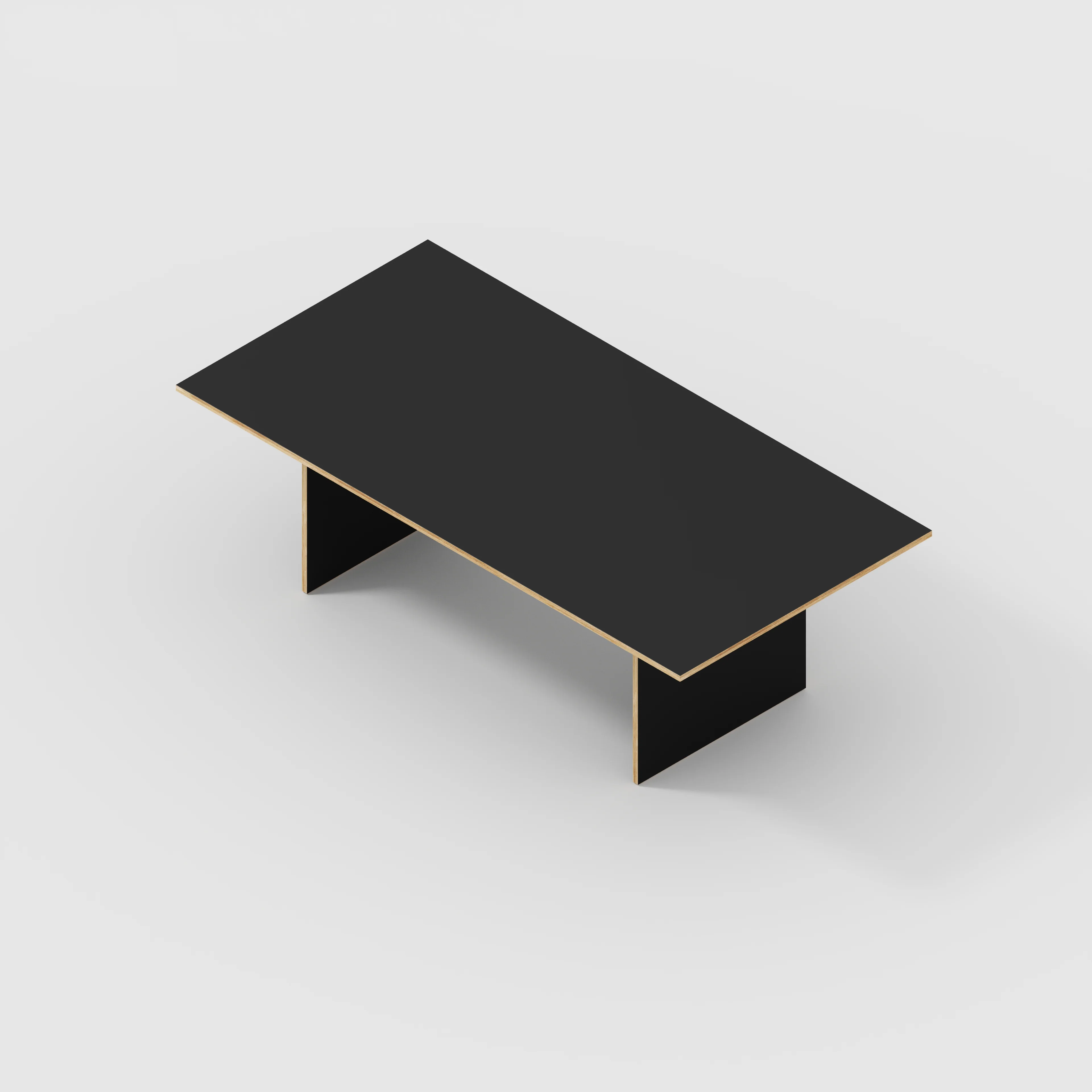 Plywood Platform Table - Formica Diamond Black - 2400(w) x 1200(d) x 750(h) - Image 5