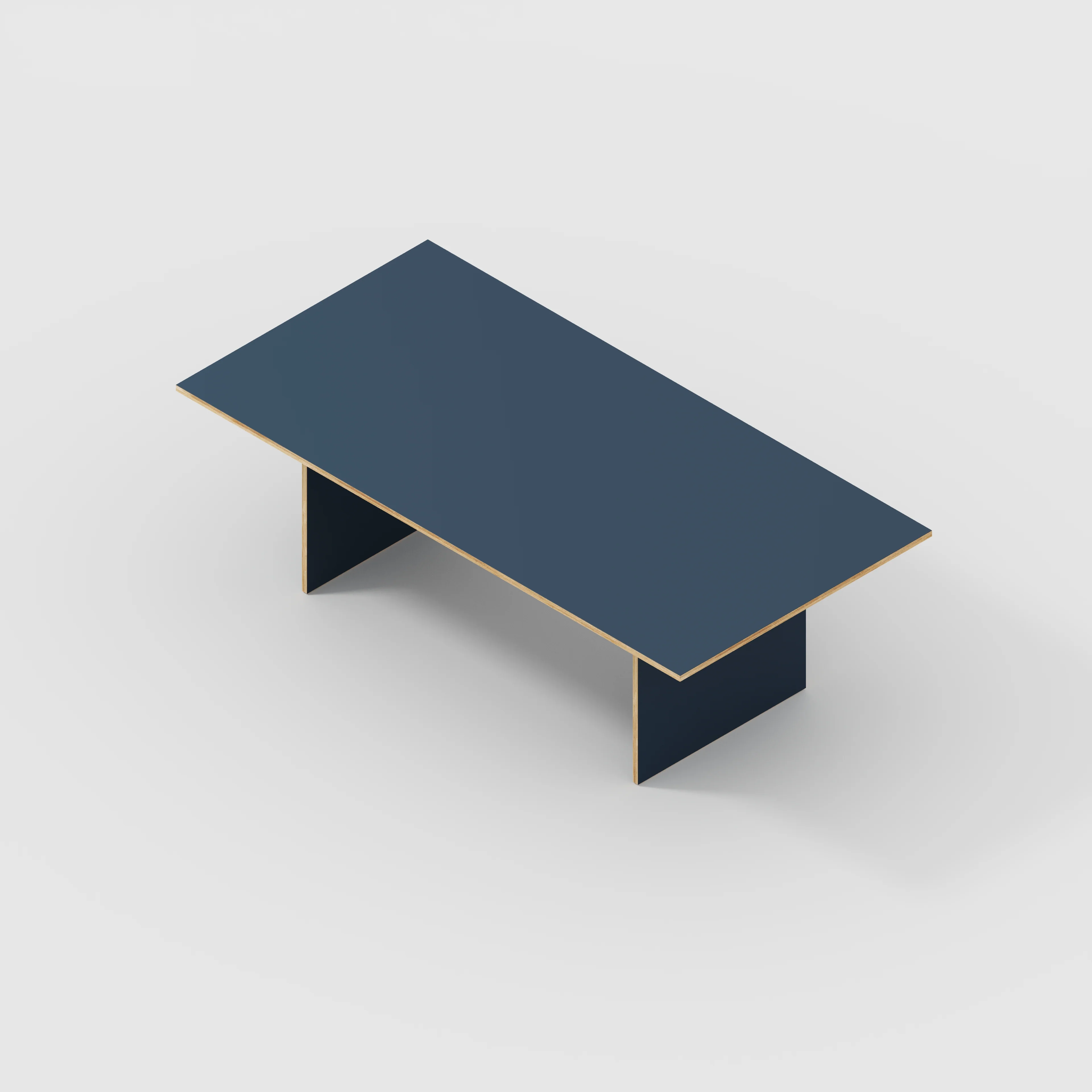 Plywood Platform Table - Formica Night Sea Blue - 2400(w) x 1200(d) x 750(h) - Image 5