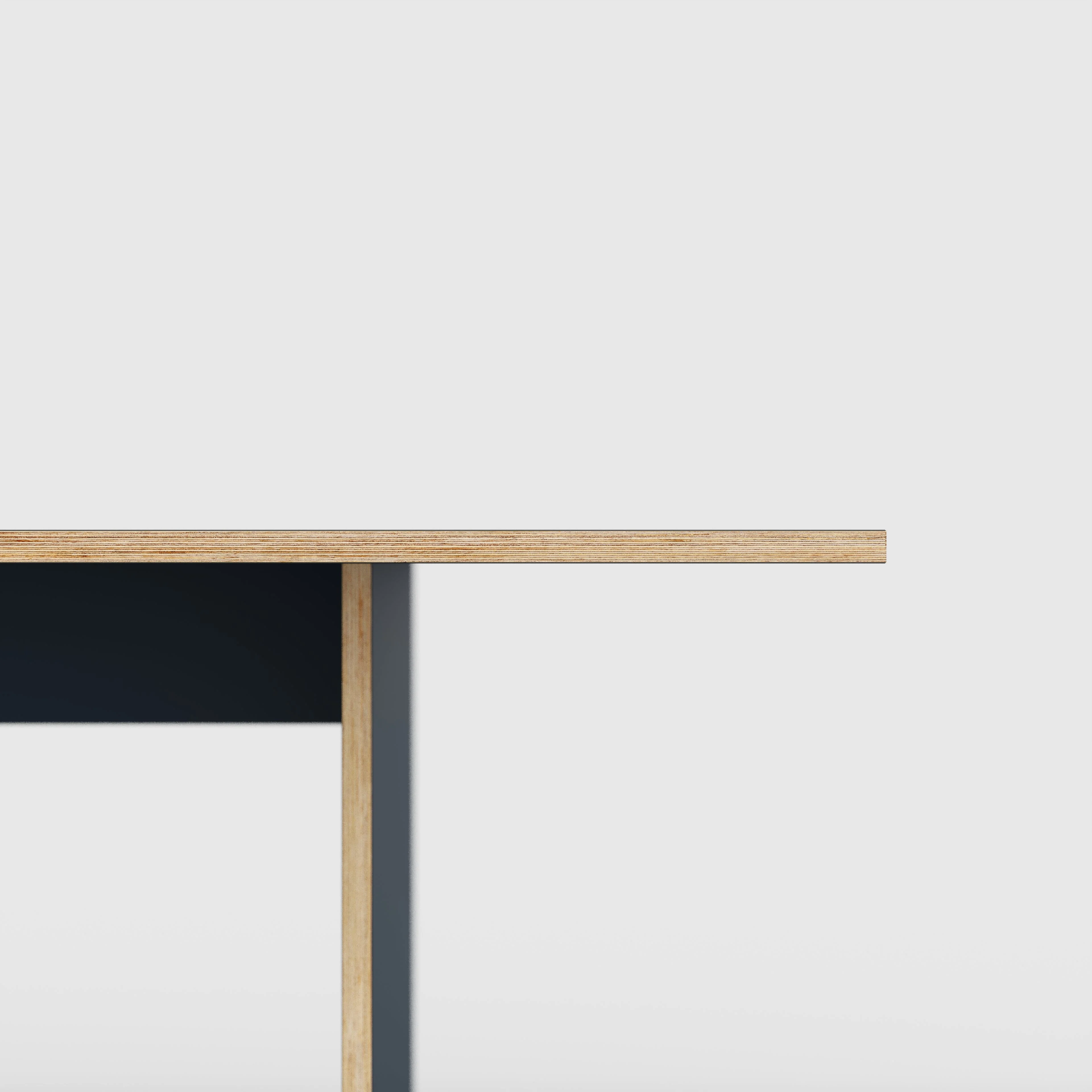 Plywood Platform Table - Formica Night Sea Blue - 4000(w) x 1000(d) x 750(h) - Image 4