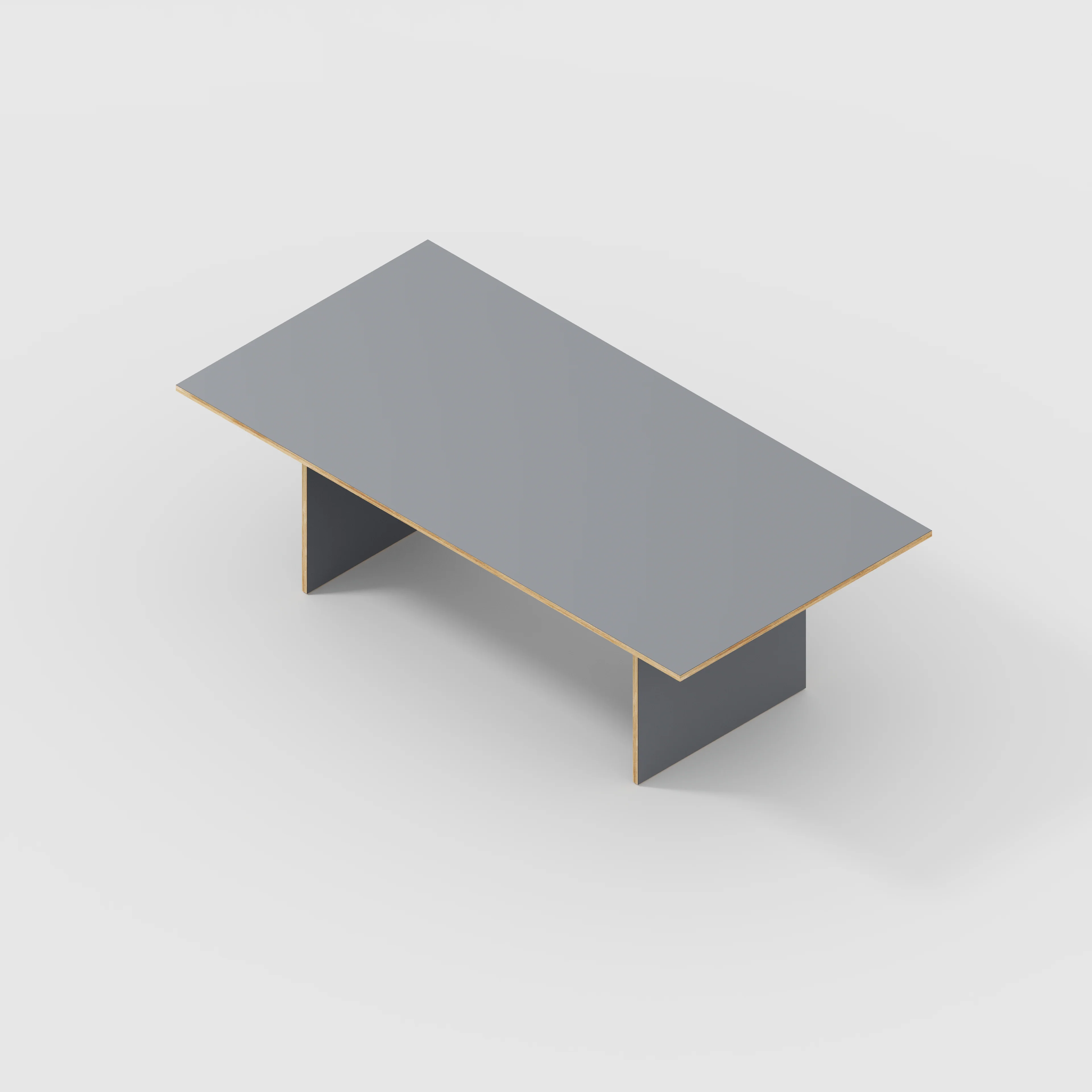 Plywood Platform Table - Formica Tornado Grey - 2400(w) x 1200(d) x 750(h) - Image 5