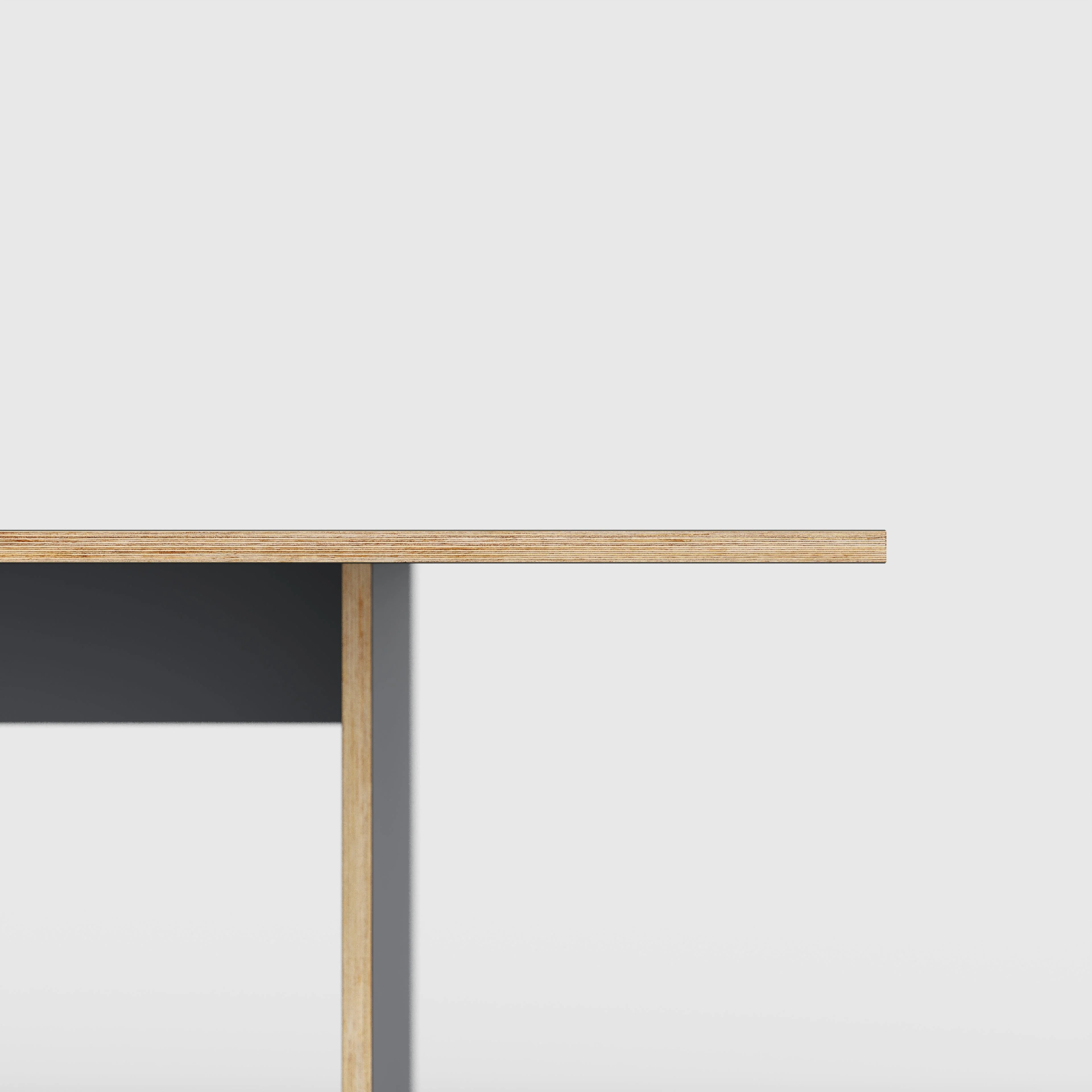 Plywood Platform Table - Formica Tornado Grey - 5600(w) x 1000(d) x 750(h) - Image 4