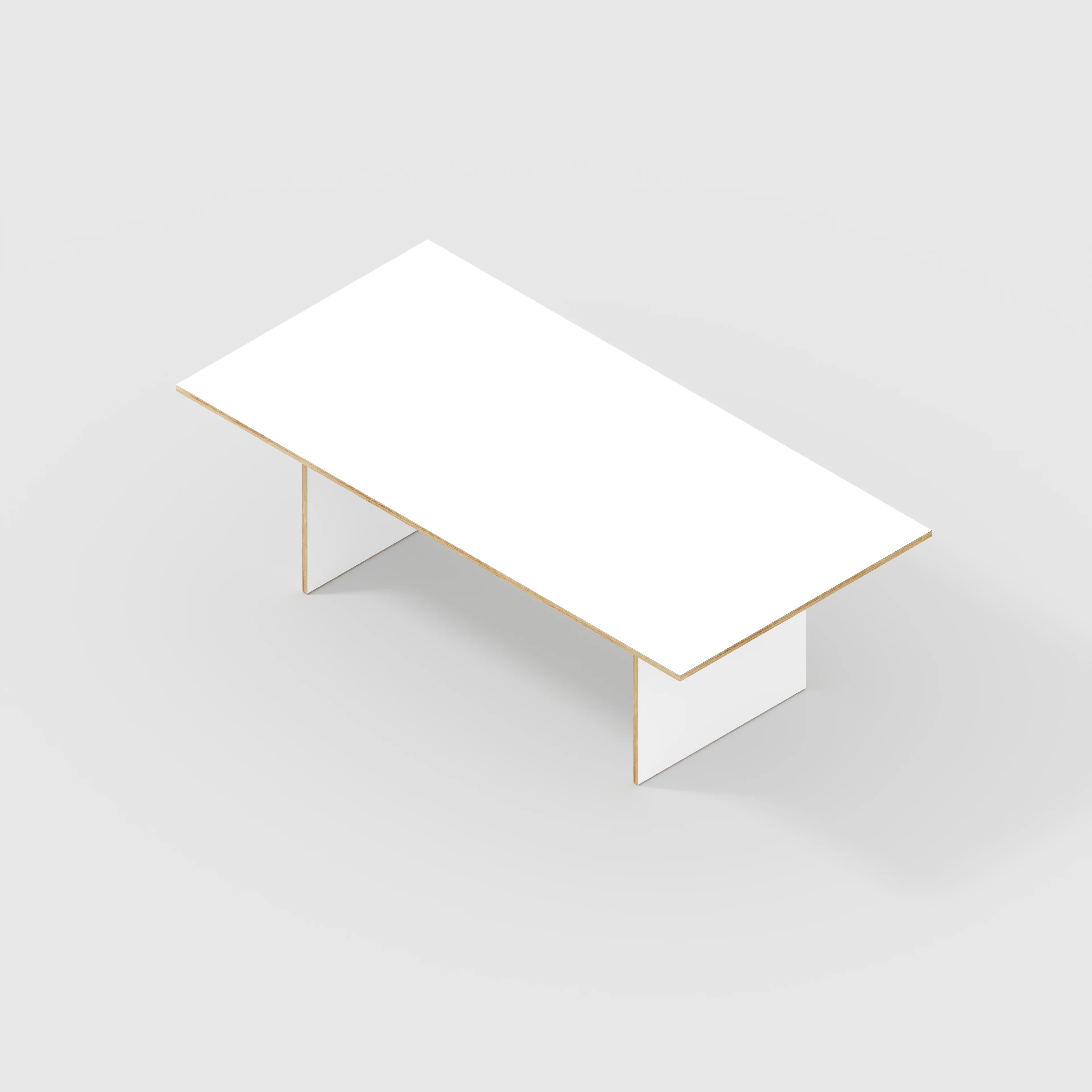 Plywood Platform Table - Formica White - 2400(w) x 1200(d) x 750(h) - Image 5