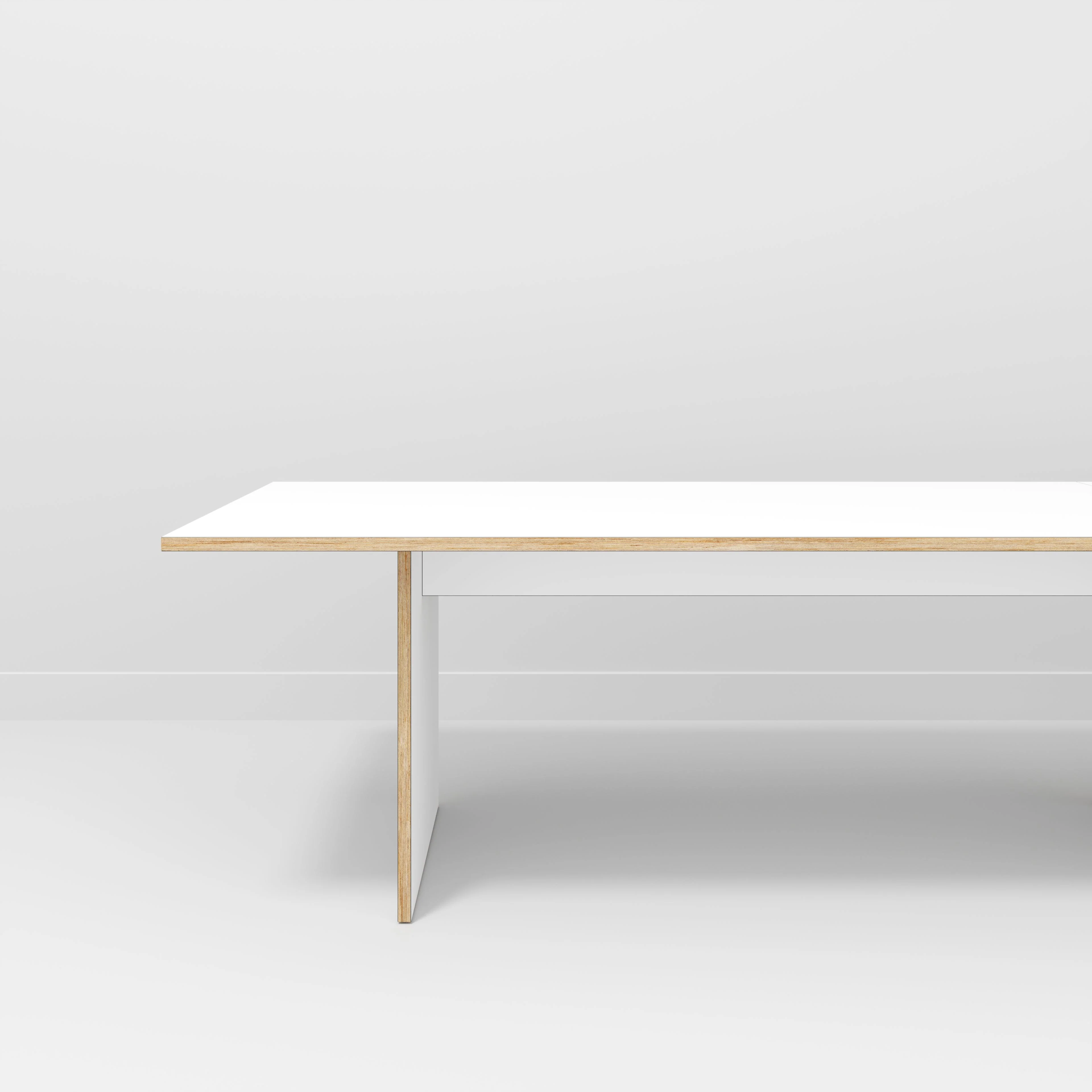 Plywood Platform Table - Formica White - 5600(w) x 1000(d) x 750(h) - Image 2
