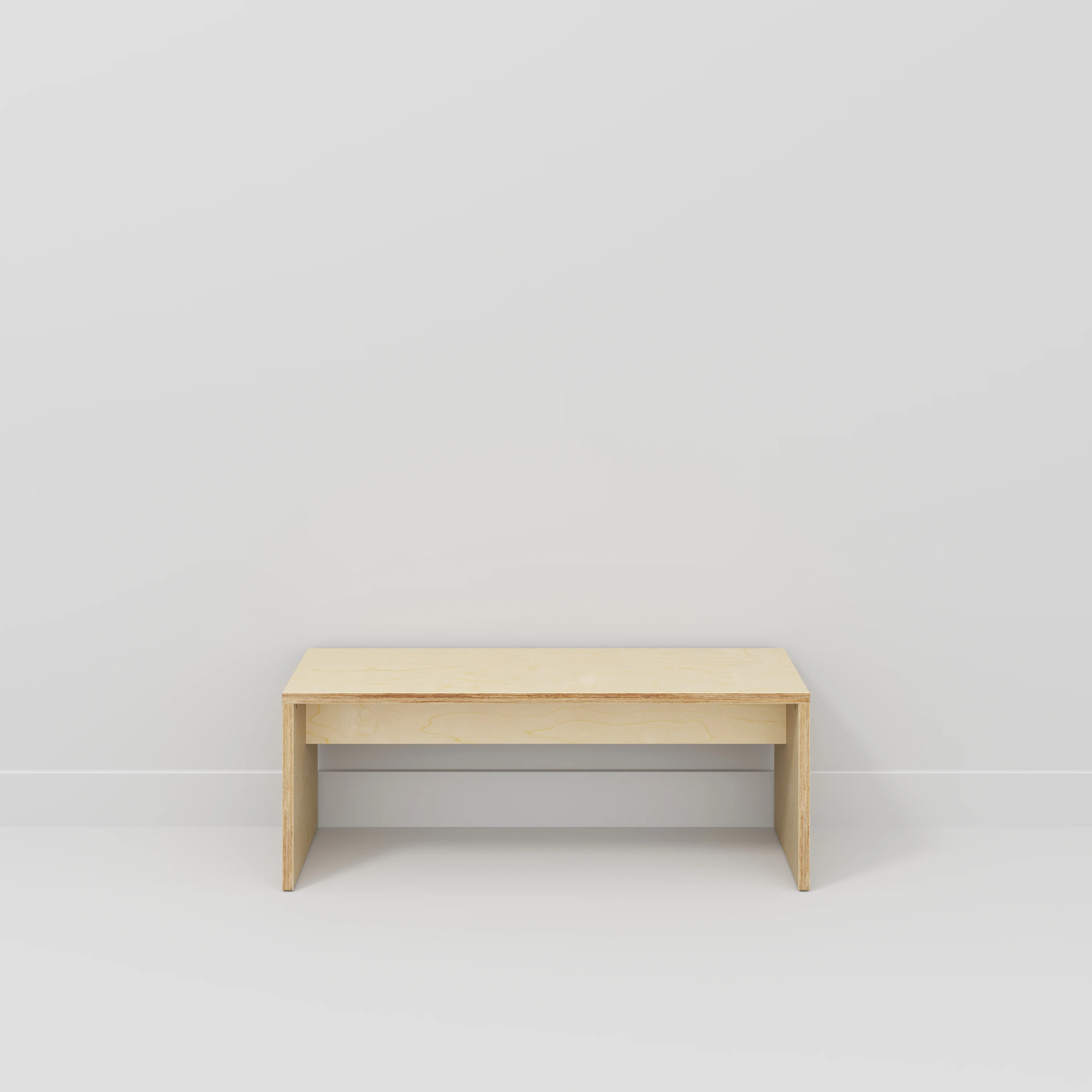 Plywood Bench Seat with Solid Sides - Plywood Birch - 1200(w) x 400(d) - Image 2