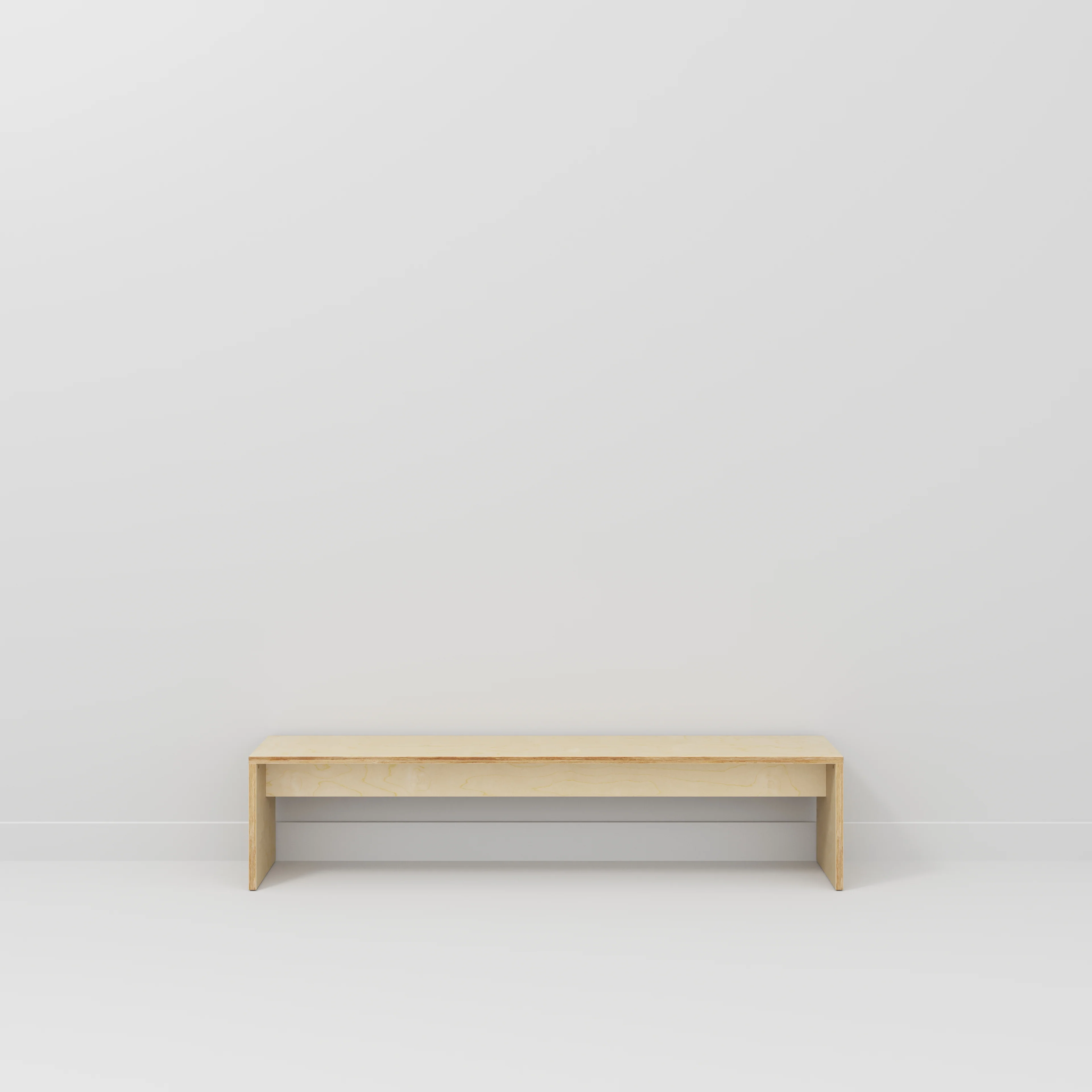 Plywood Bench Seat with Solid Sides - Plywood Birch - 2000(w) x 400(d) - Image 2