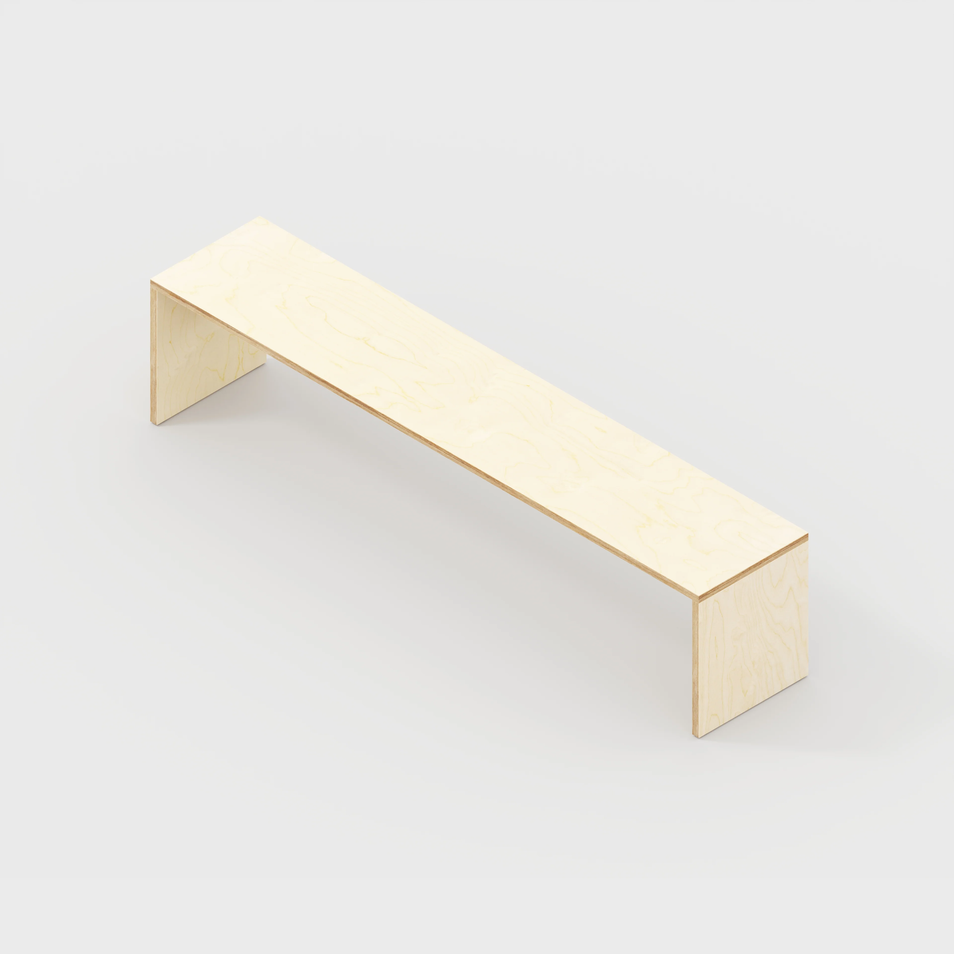 Plywood Bench Seat with Solid Sides - Plywood Birch - 2000(w) x 400(d) - Image 3