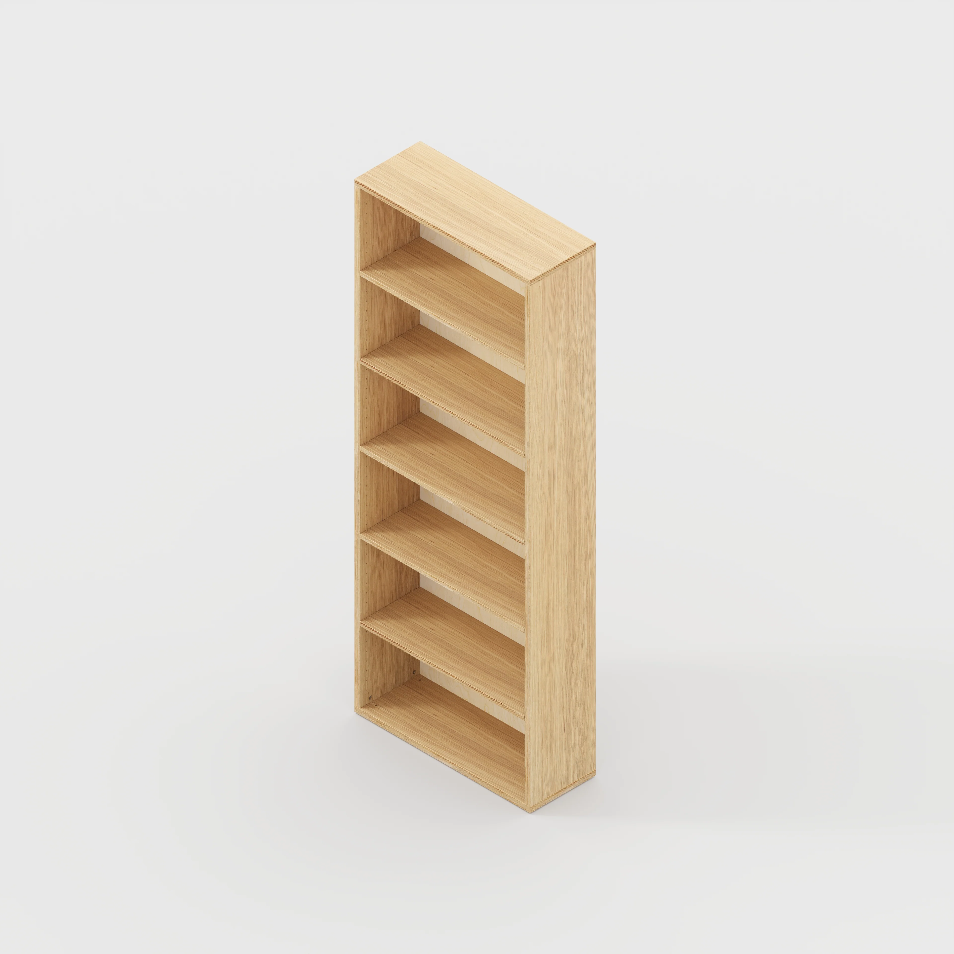 Plywood Bookshelves - Plywood Oak - 800(w) x 300(d) x 2100(h) - Image 3