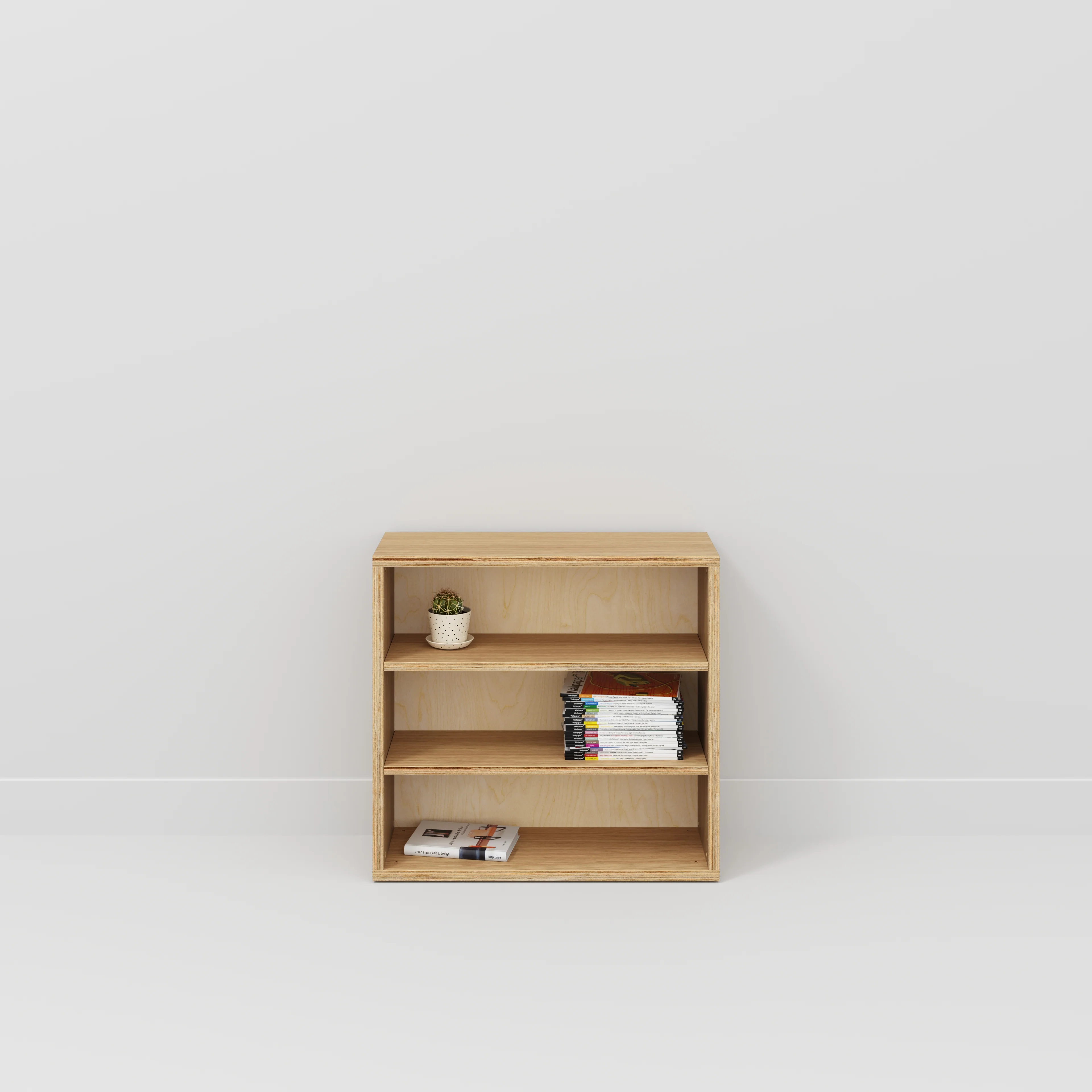 Plywood Bookshelves - Plywood Oak - 800(w) x 300(d) x 750(h) - Image 2