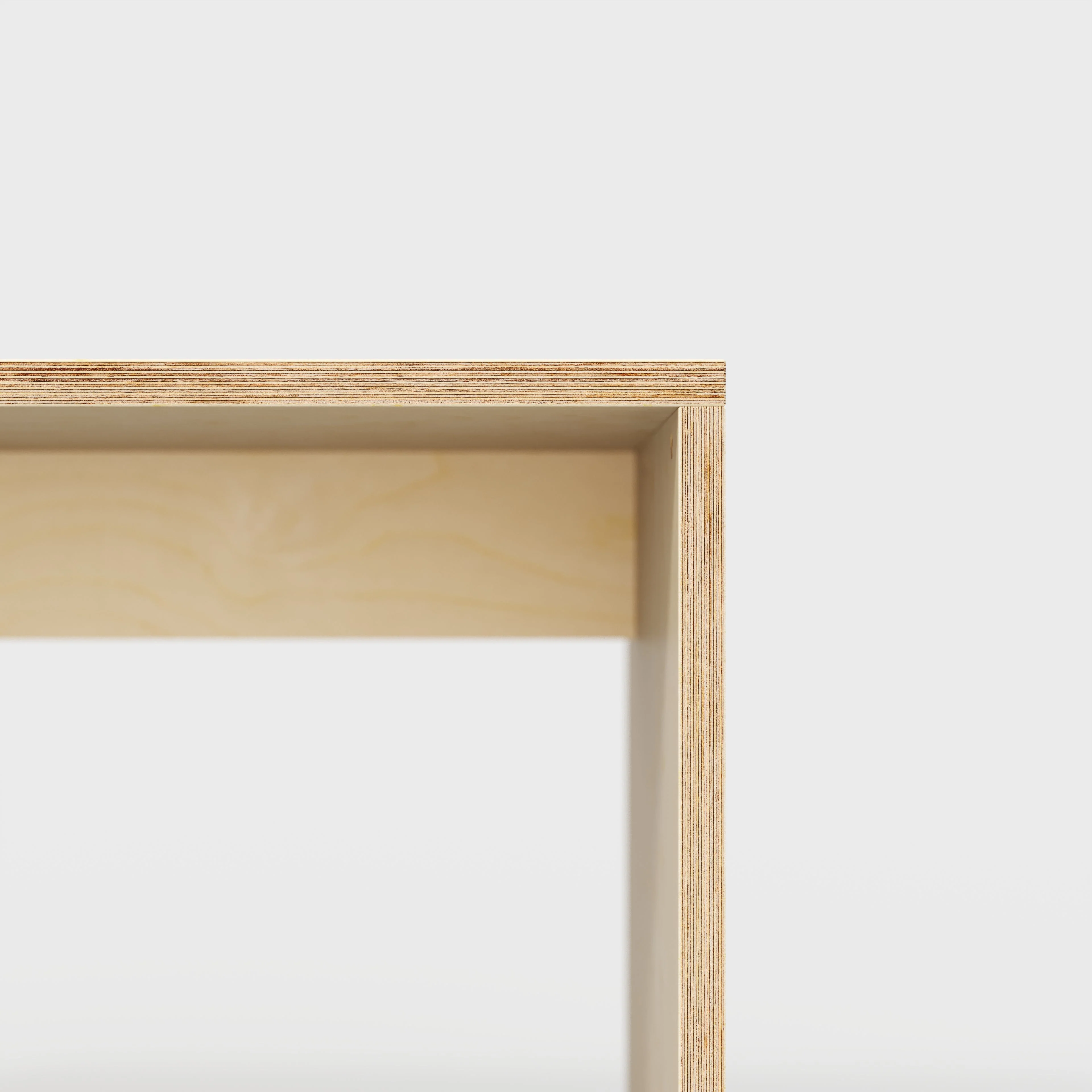Plywood Desk with Solid Sides - Plywood Birch - 1200(w) x 600(d) x 750(h) - Image 4