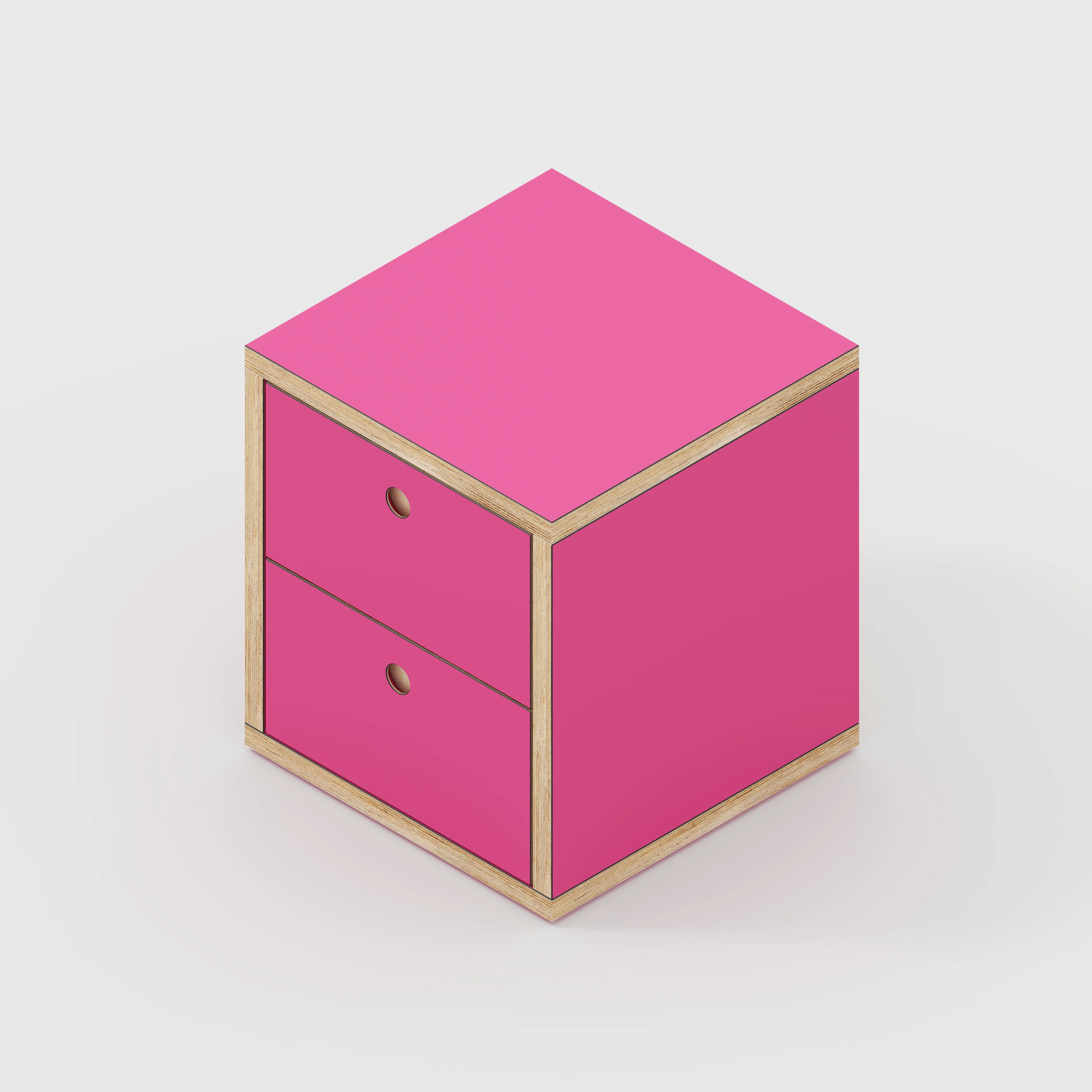 Plywood Drawer Unit - Formica Juicy Pink - 400(w) x 400(d) x 450(h) - Image 4