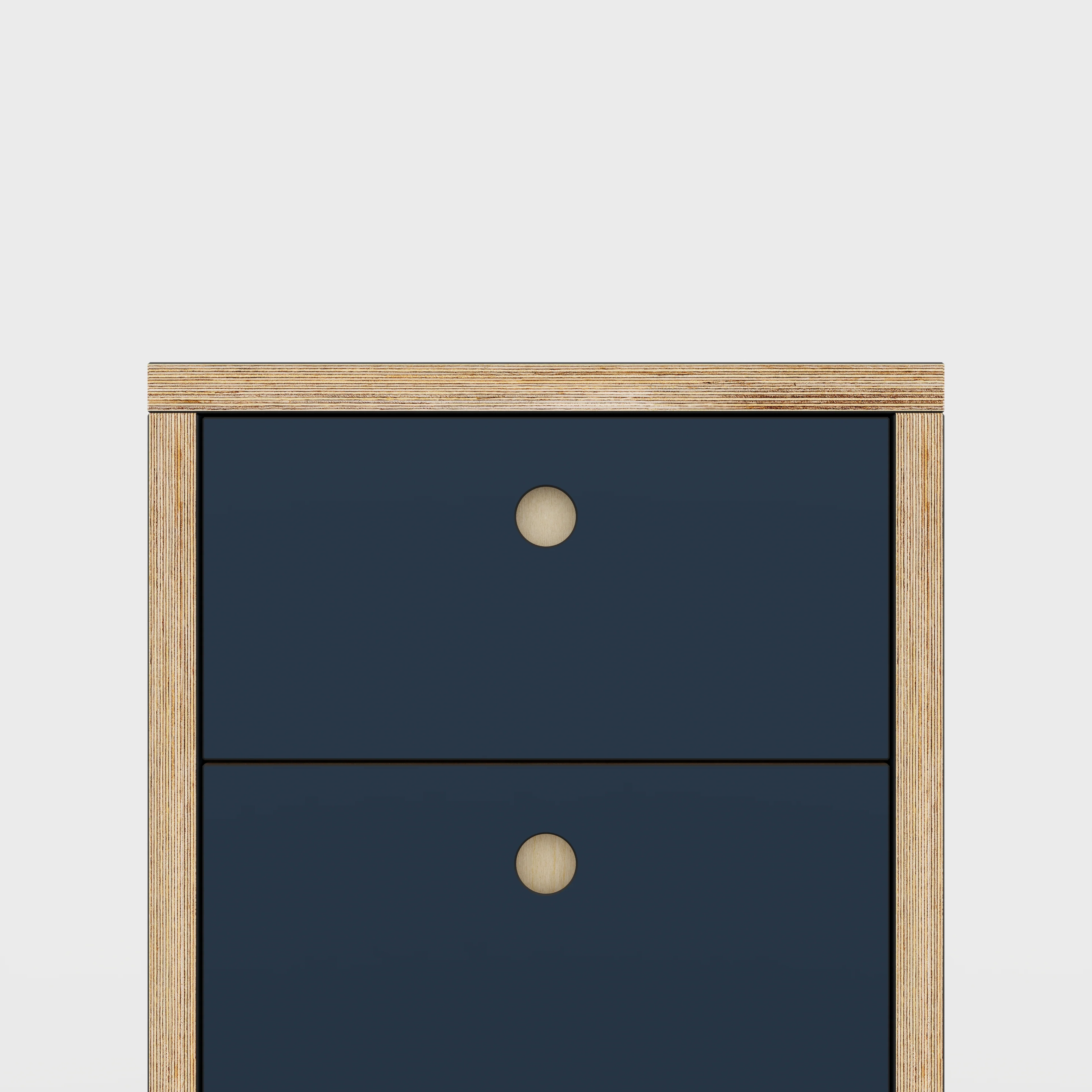Plywood Drawer Unit - Formica Night Sea Blue - 400(w) x 400(d) x 450(h) - Image 3
