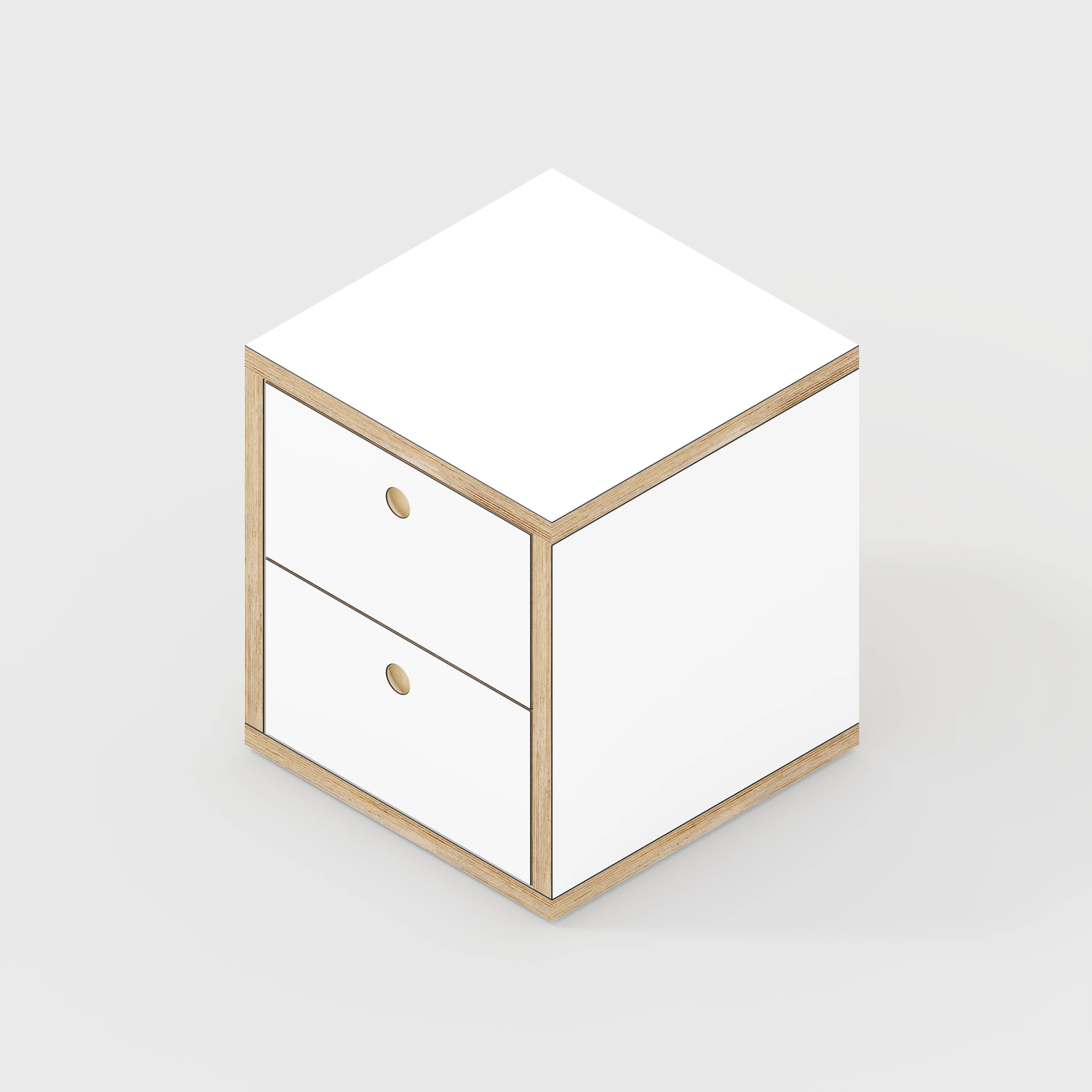 Plywood Drawer Unit - Formica White - 400(w) x 400(d) x 450(h) - Image 4