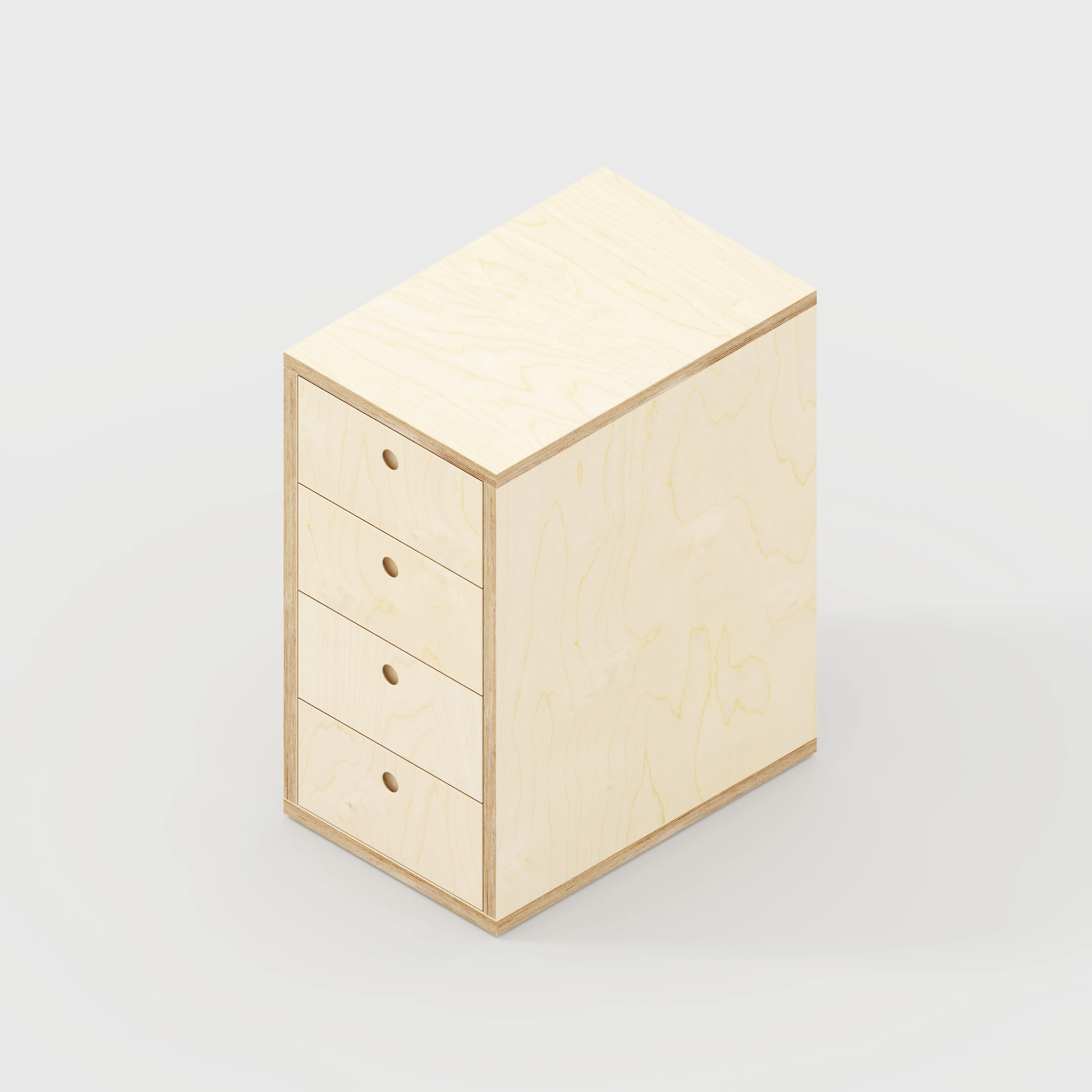 Plywood Drawer Unit - Plywood Birch - 400(w) x 600(d) x 750(h) - Image 4