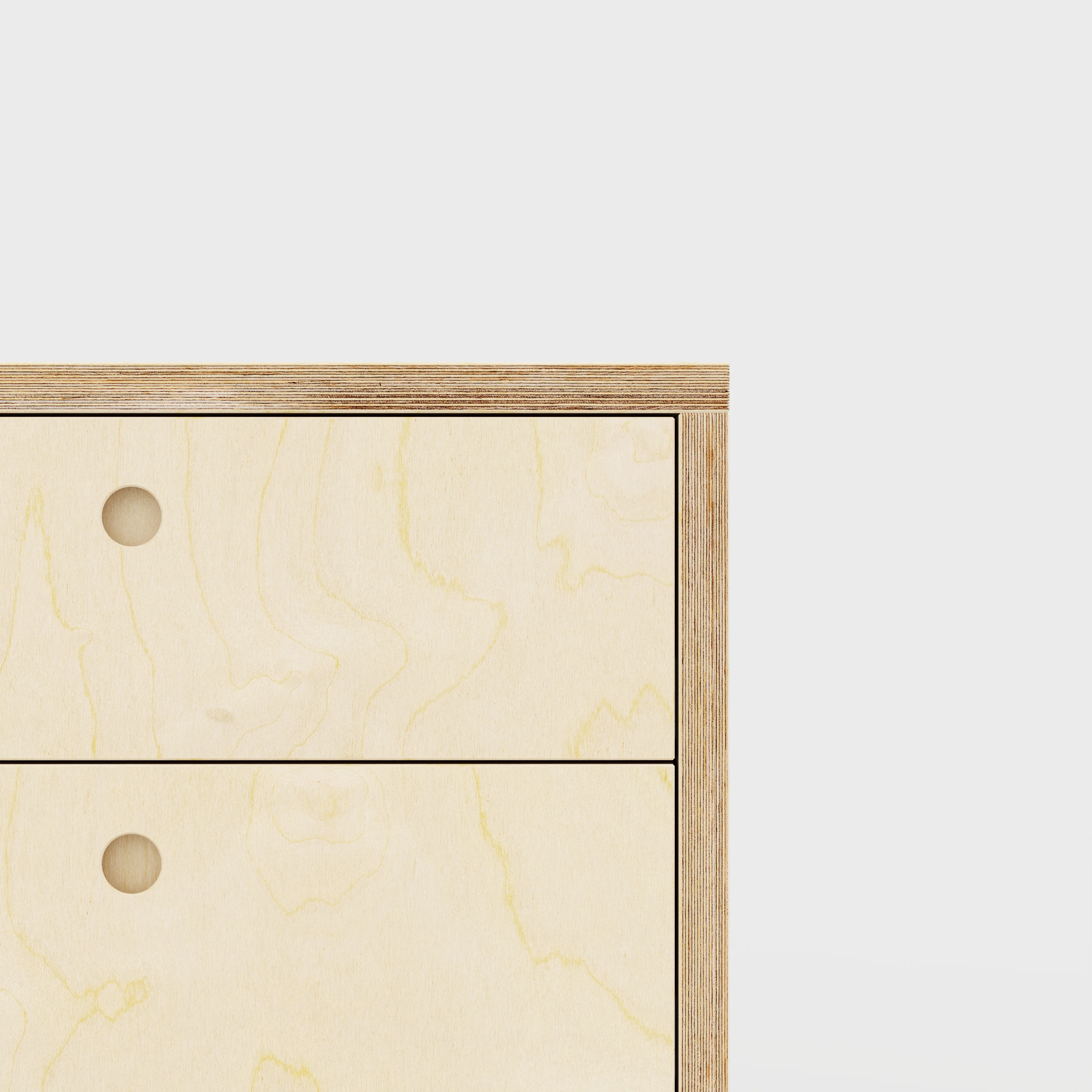 Plywood Drawer Unit - Plywood Birch - 600(w) x 600(d) x 750(h) - Image 3