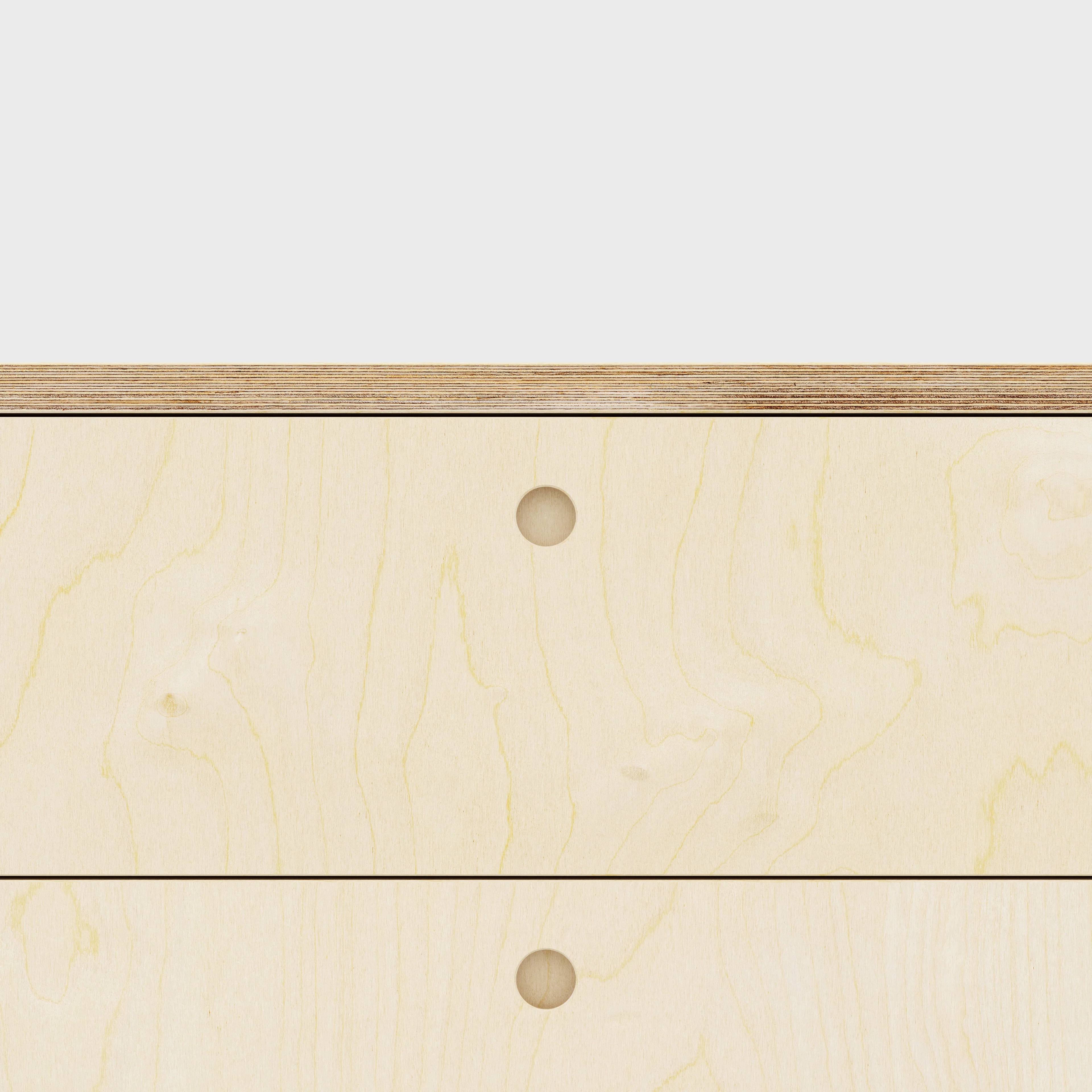 Plywood Drawer Unit - Plywood Birch - 800(w) x 600(d) x 750(h) - Image 3