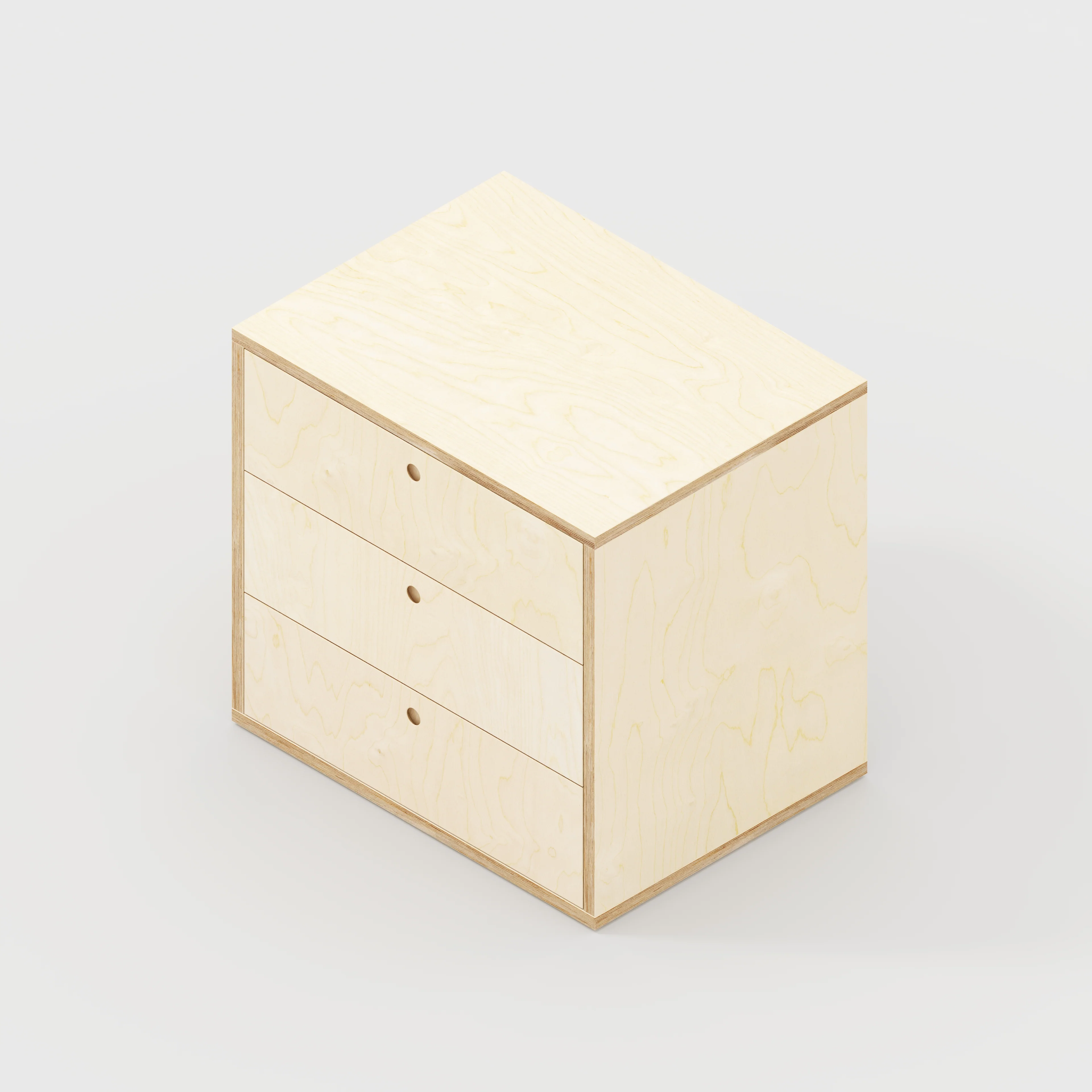 Plywood Drawer Unit - Plywood Birch - 800(w) x 600(d) x 750(h) - Image 4