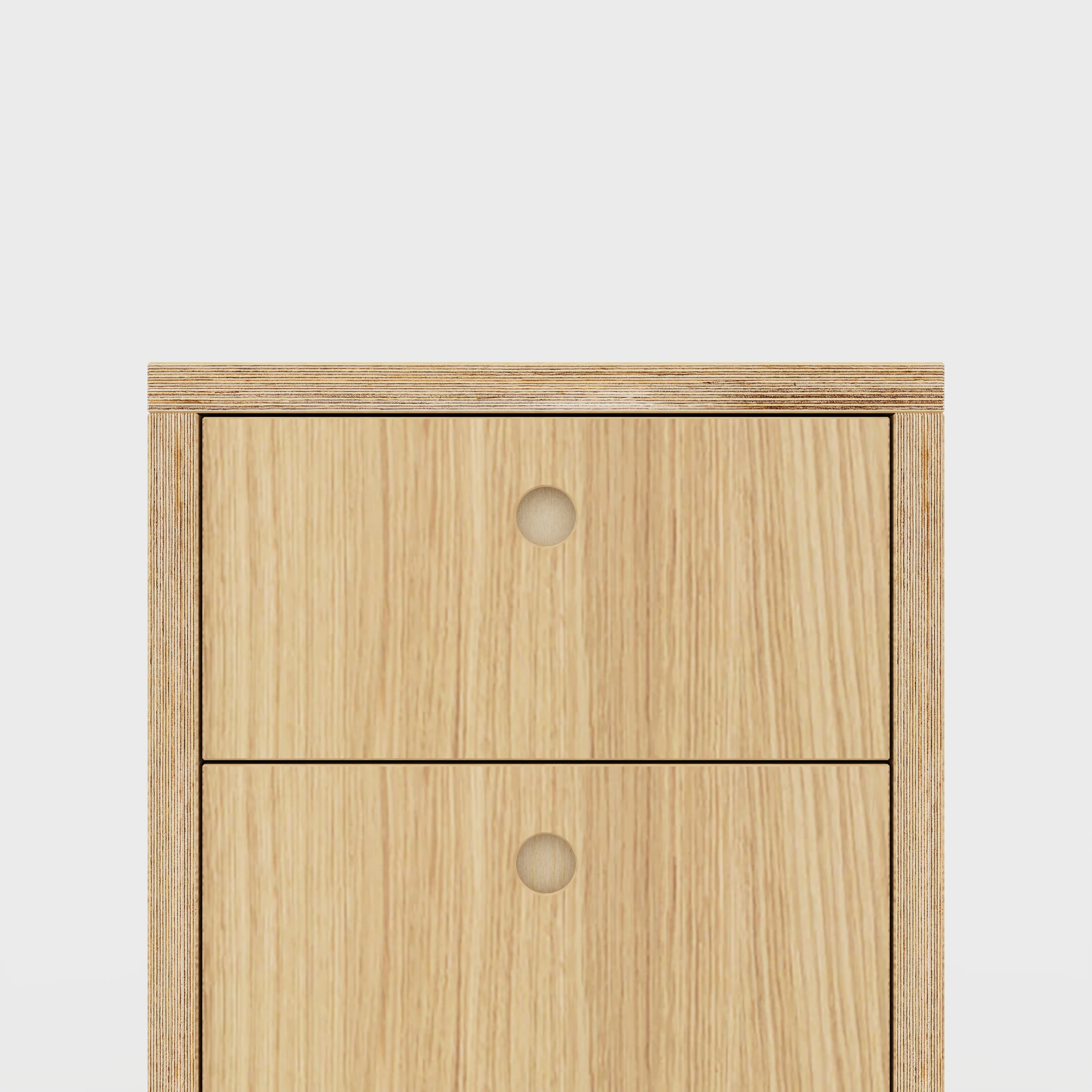 Plywood Drawer Unit - Plywood Oak - 400(w) x 600(d) x 750(h) - Image 3
