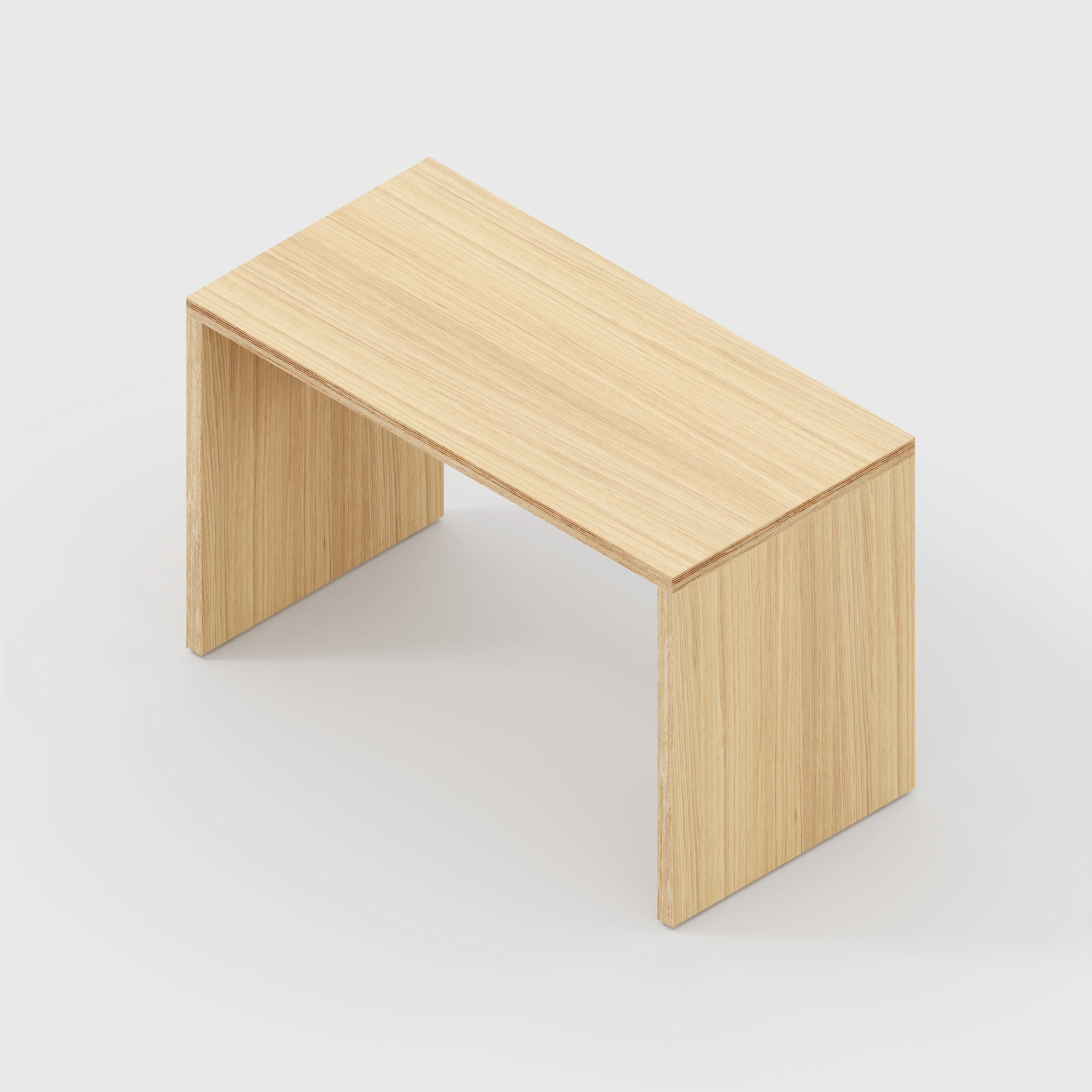 Plywood Kids Desk with Solid Sides - Plywood Oak - 800(w) x 400(d) x 500(h) - Image 5