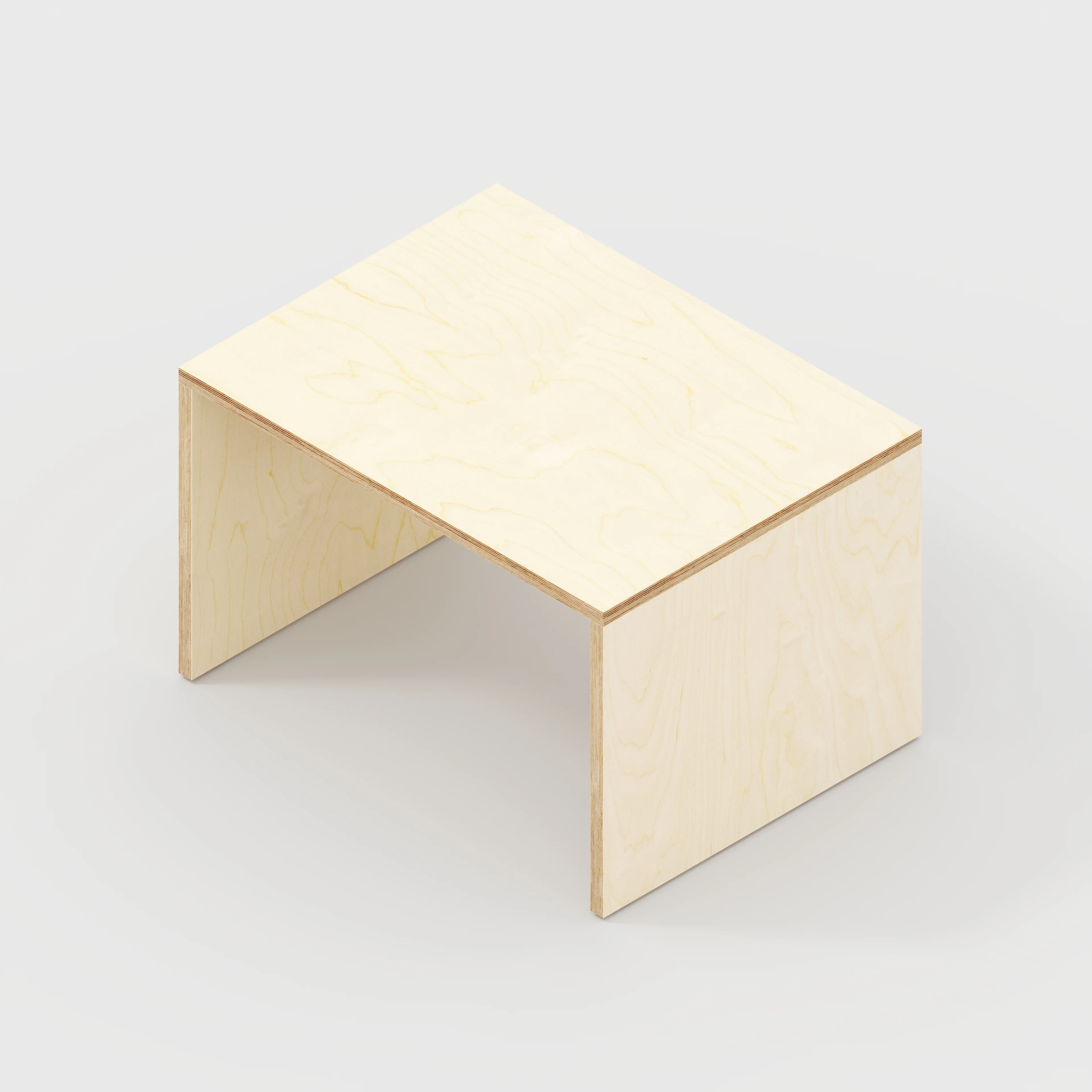 Plywood Kids Table with Solid Sides - Plywood Birch - 800(w) x 600(d) x 500(h) - Image 5