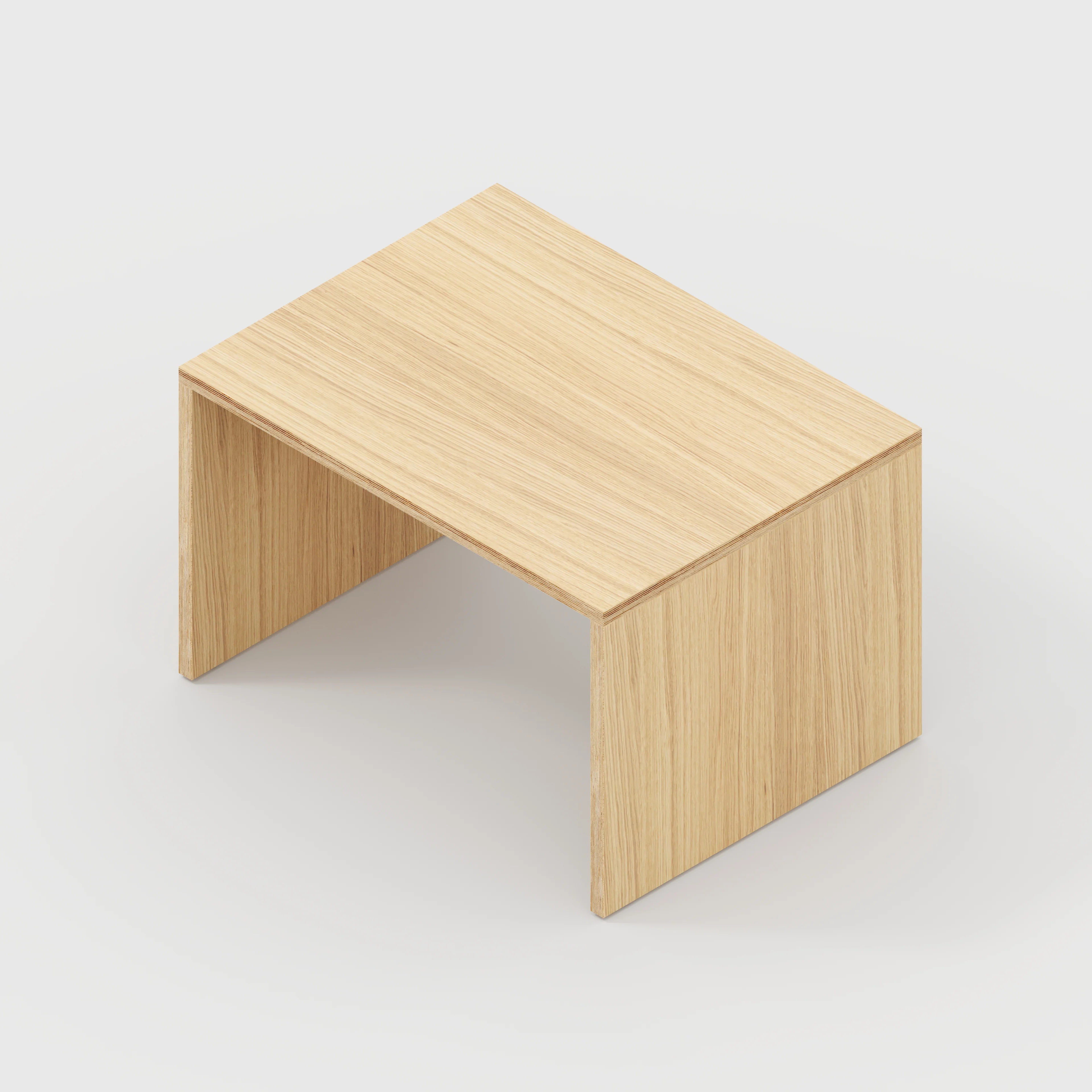 Plywood Kids Table with Solid Sides - Plywood Oak - 800(w) x 600(d) x 500(h) - Image 5