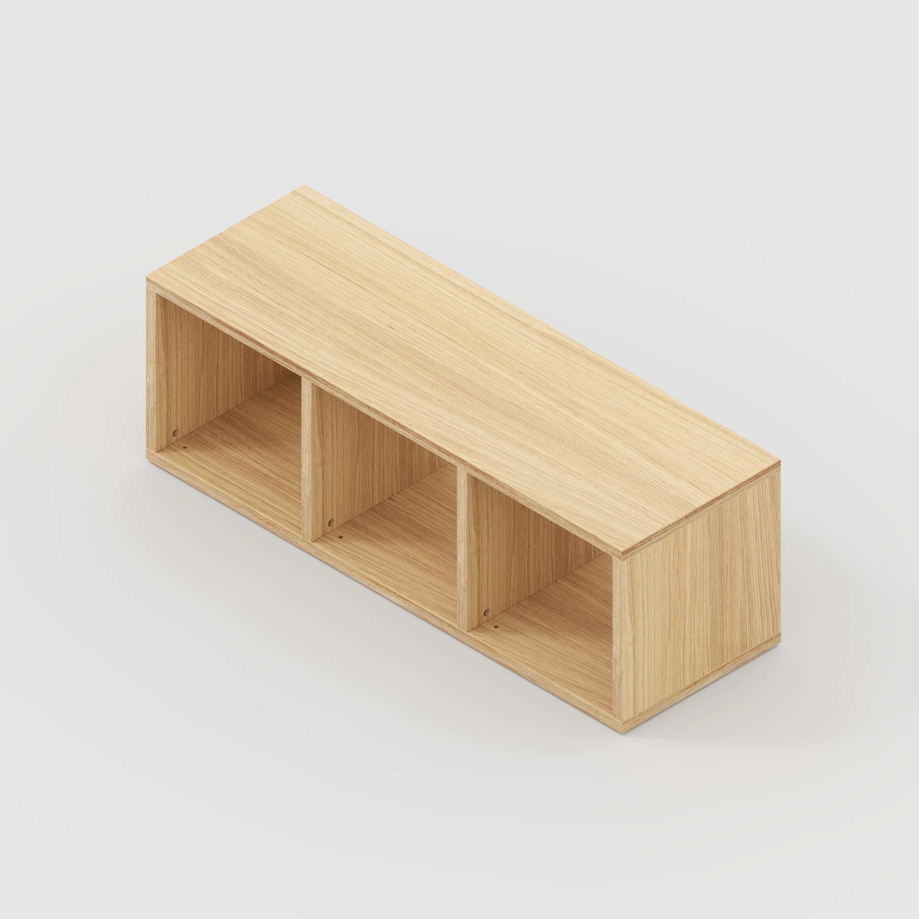 Plywood Open Shelves - Plywood Oak - 1200(w) x 400(d) x 400(h) - Image 3