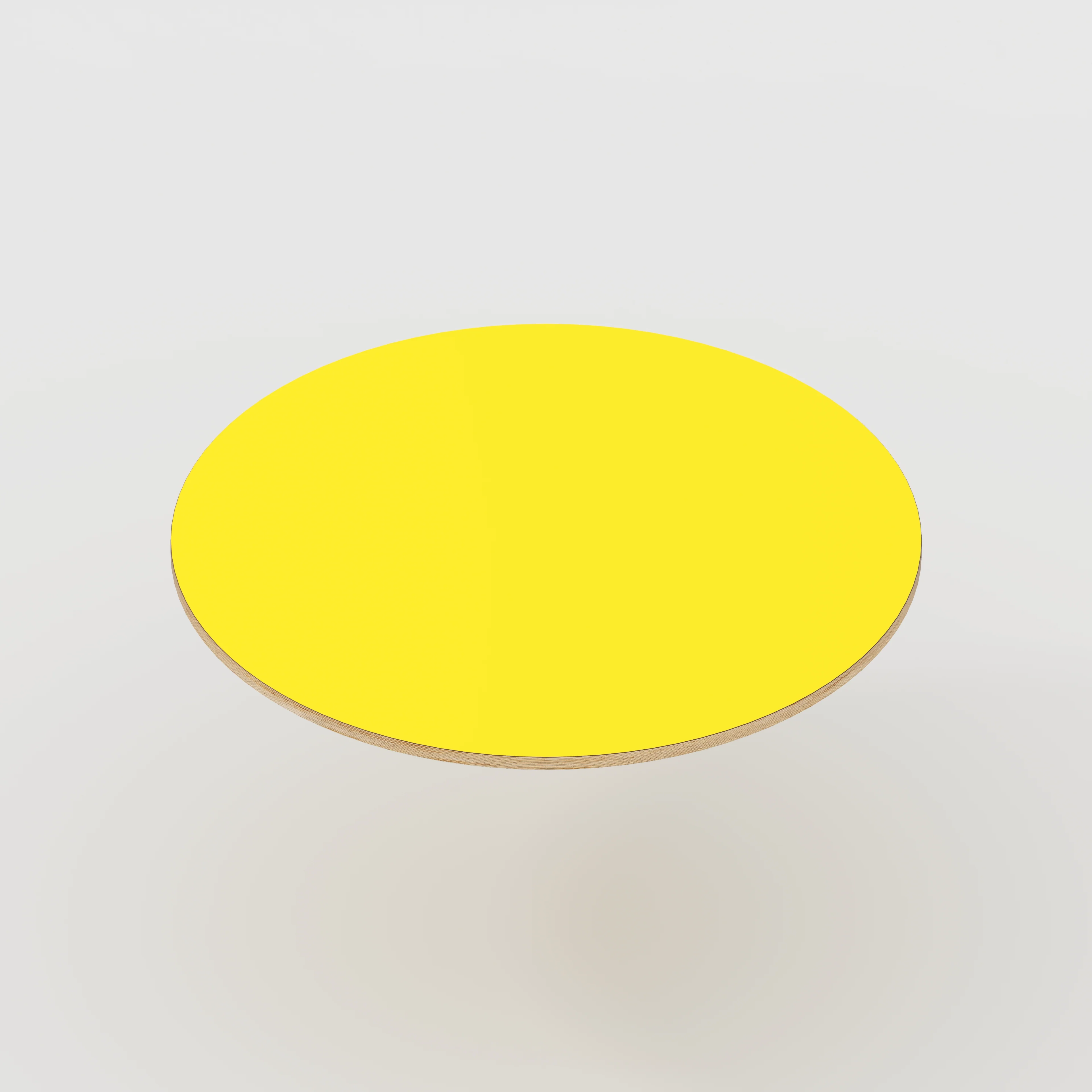 Plywood Round Tabletop - Formica Chrome Yellow - 1200(dia) - Image 4